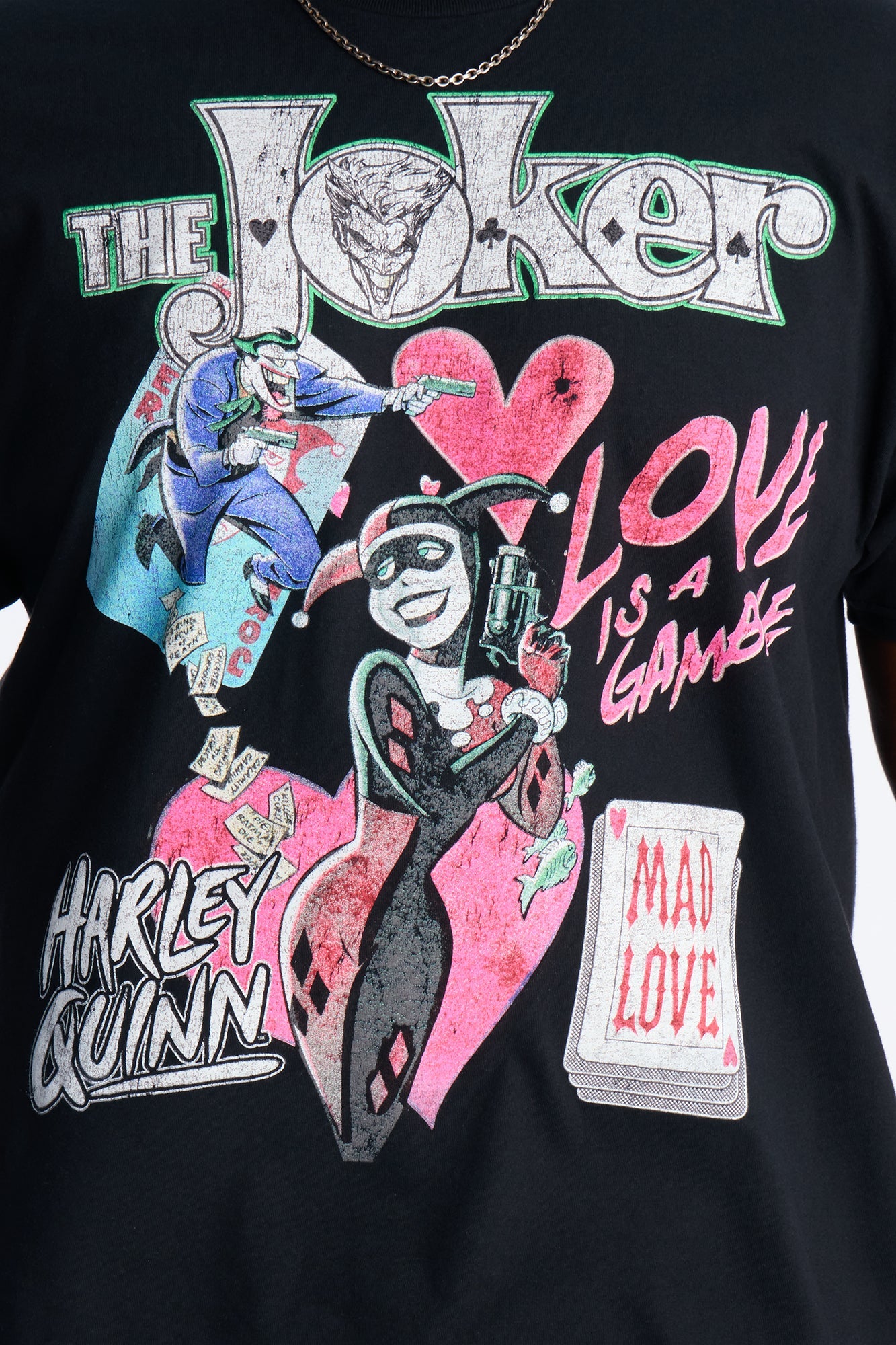 The Joker And Harley Mad Love Short Sleeve Tee - Black