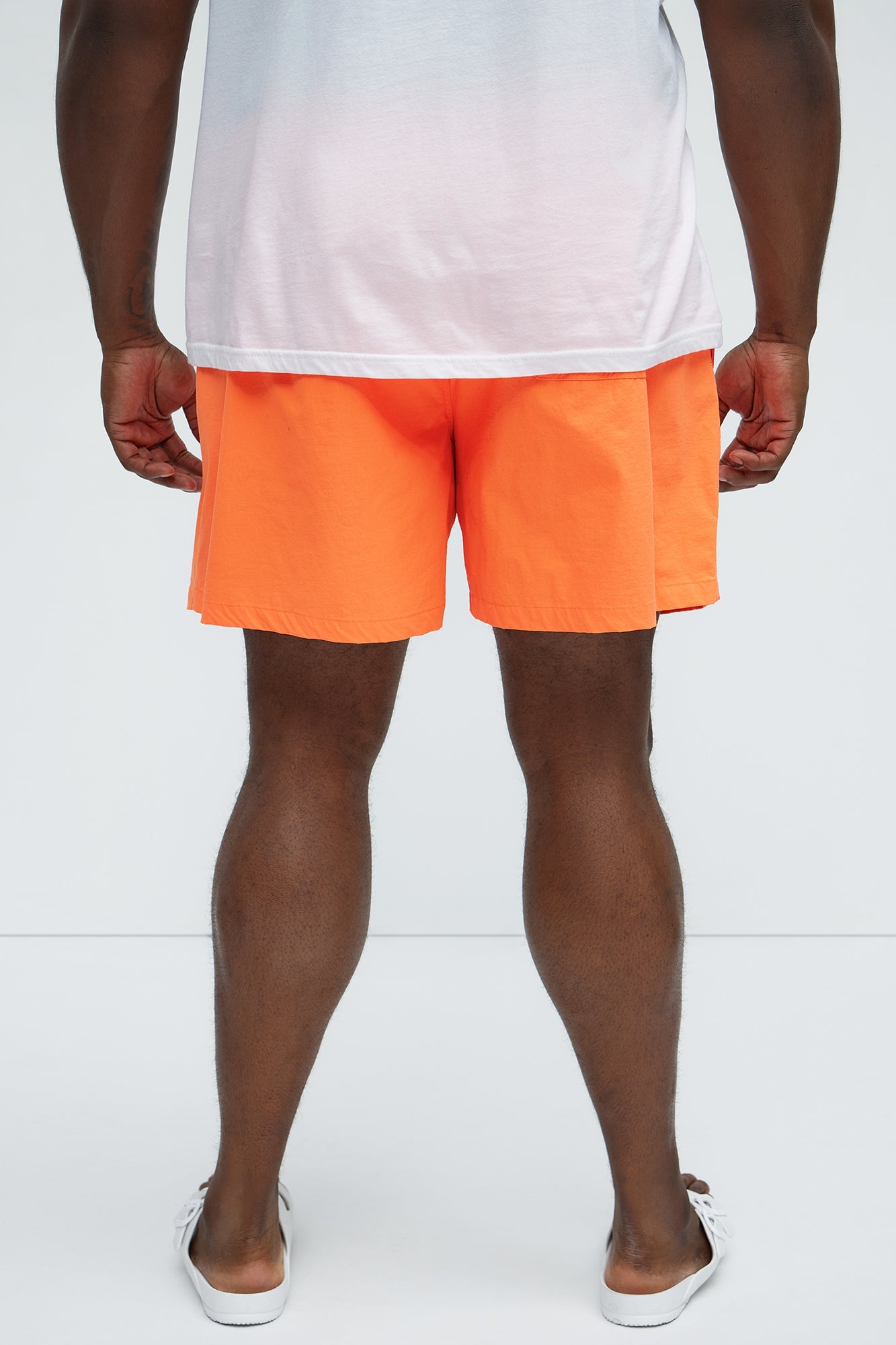 Montez Stretch Swim Trunk 7″ - Orange