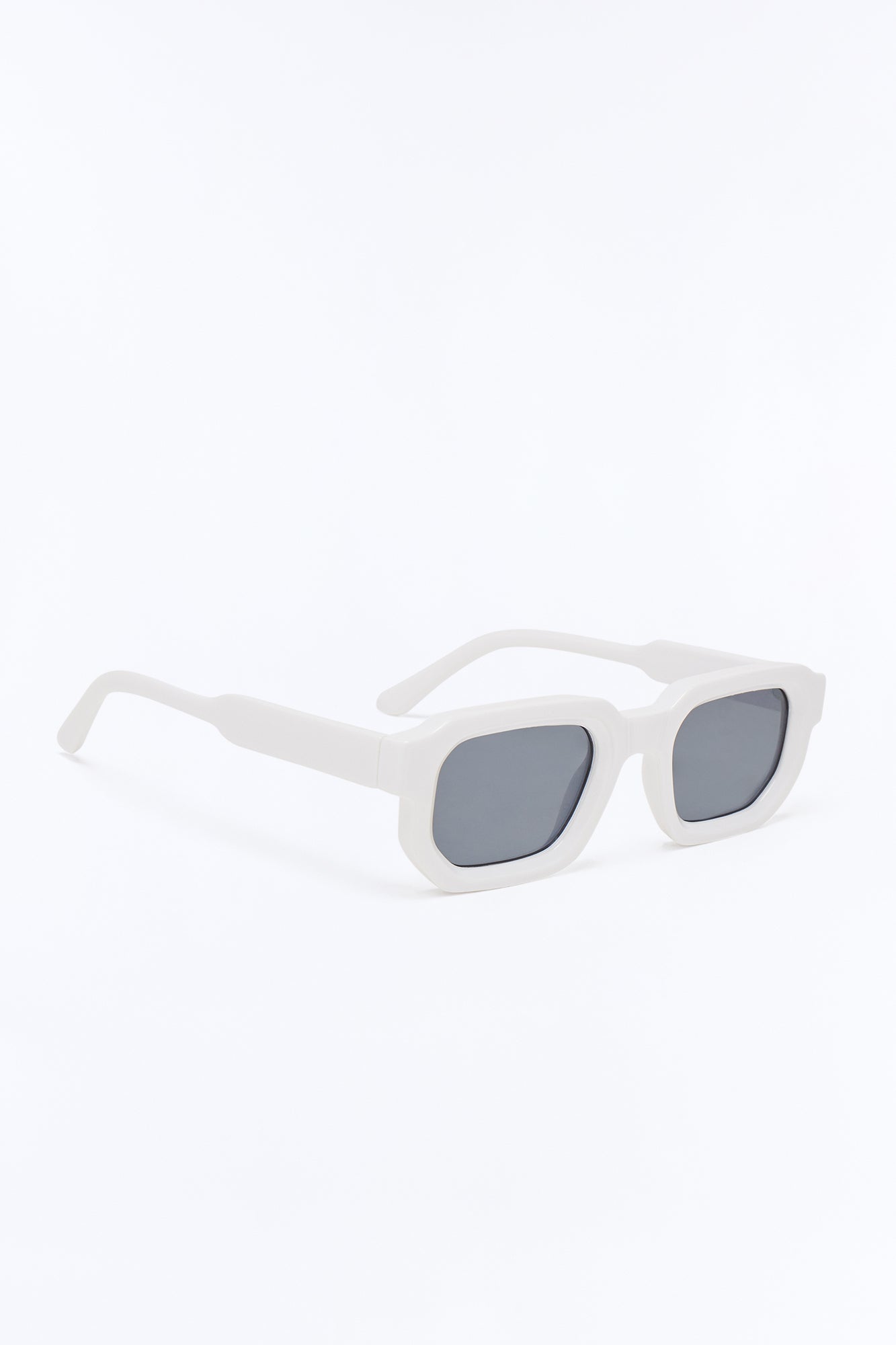 Crisp Cool Square Sunglasses - White