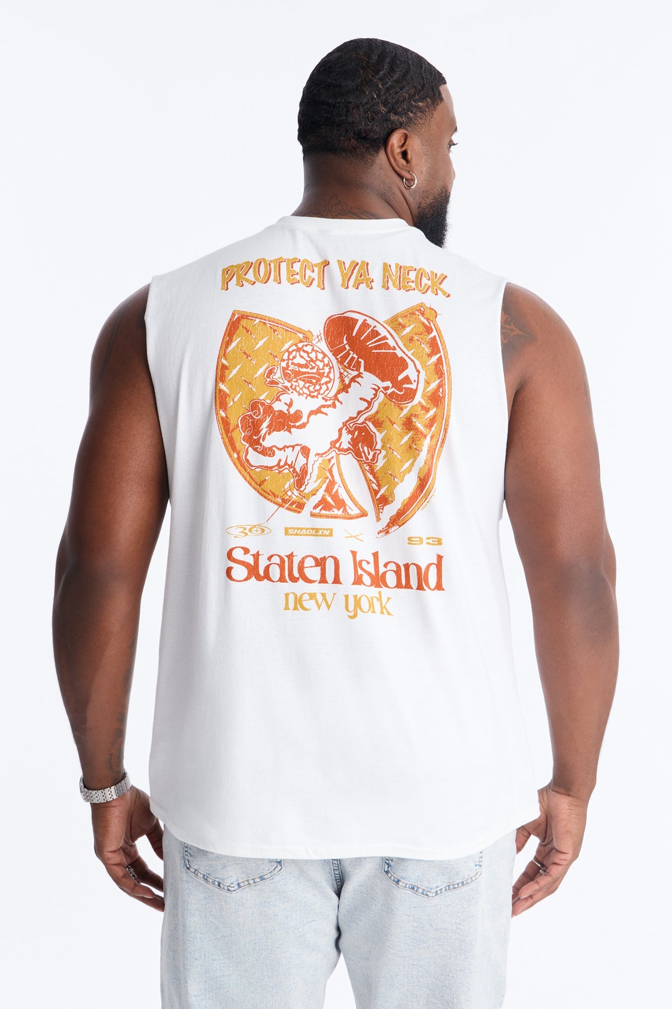 Wu Tang Protect Ya Neck Muscle Tank - White