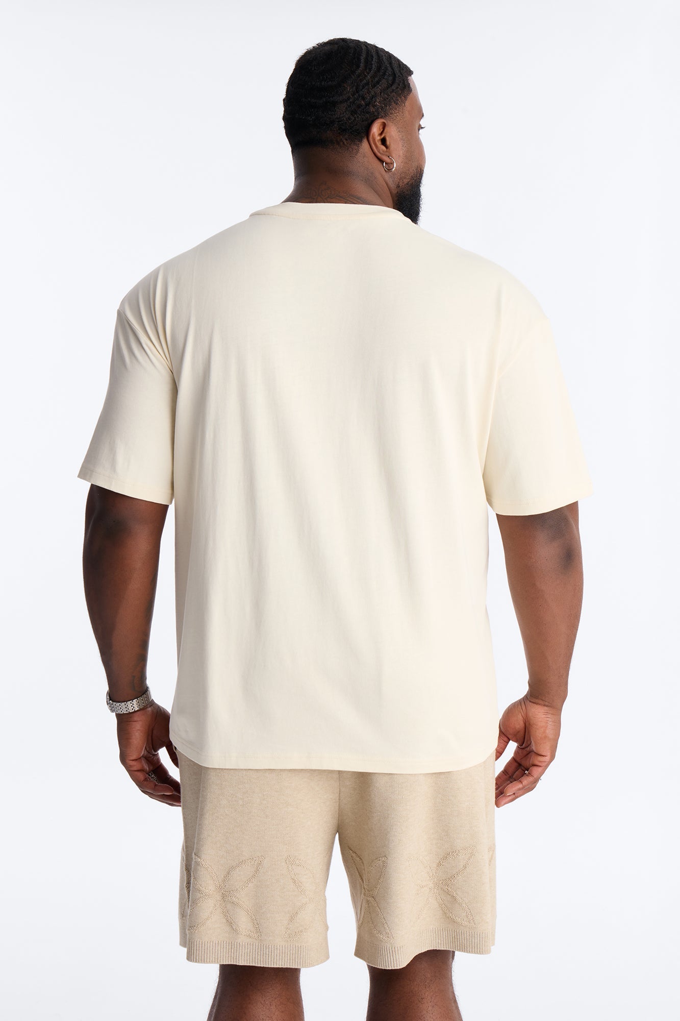 Relaxed Forever Shore Crewneck Tee - Cream