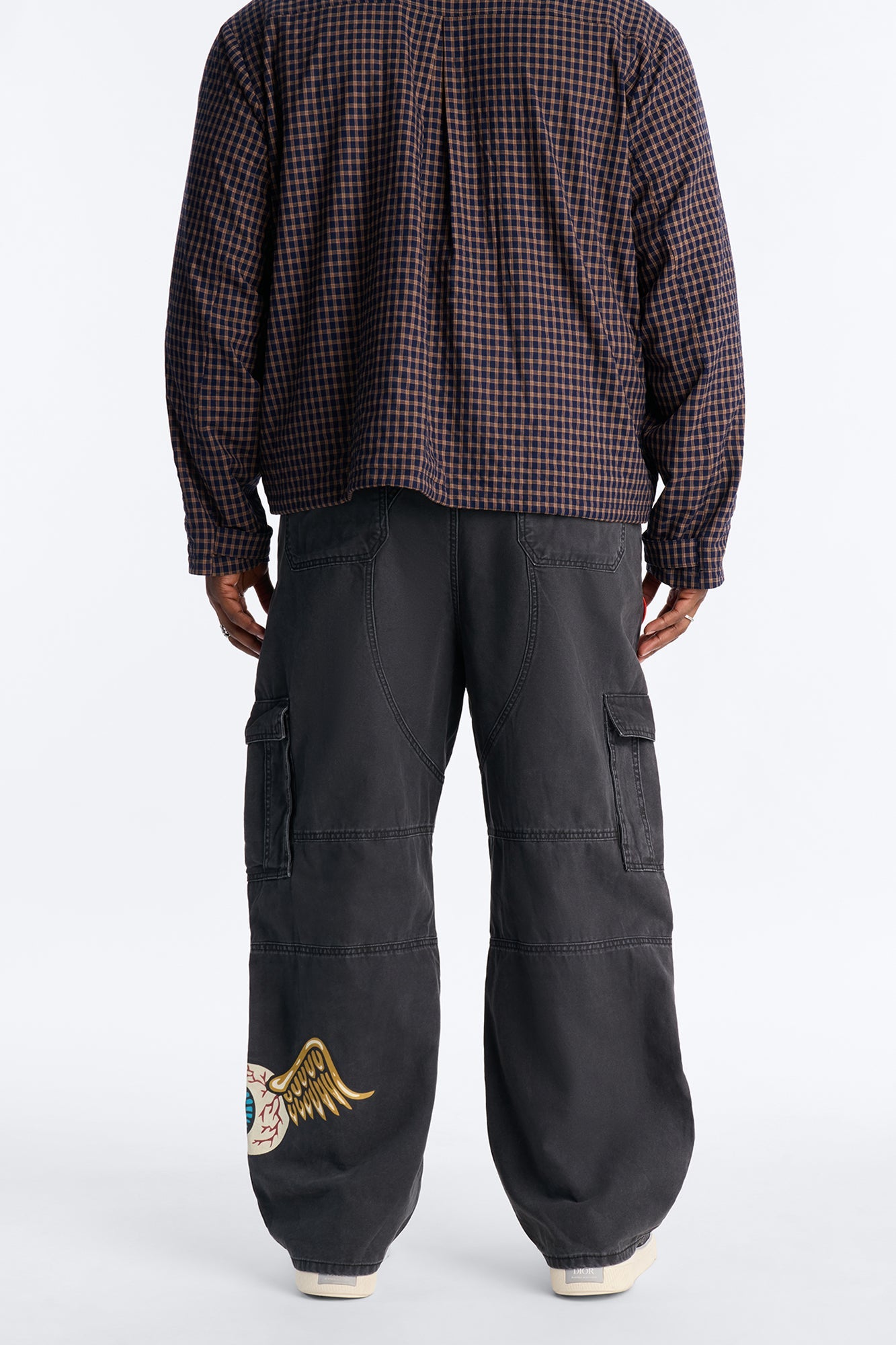 Von Dutch Baggy Flying Eyeball Jean - Black Wash
