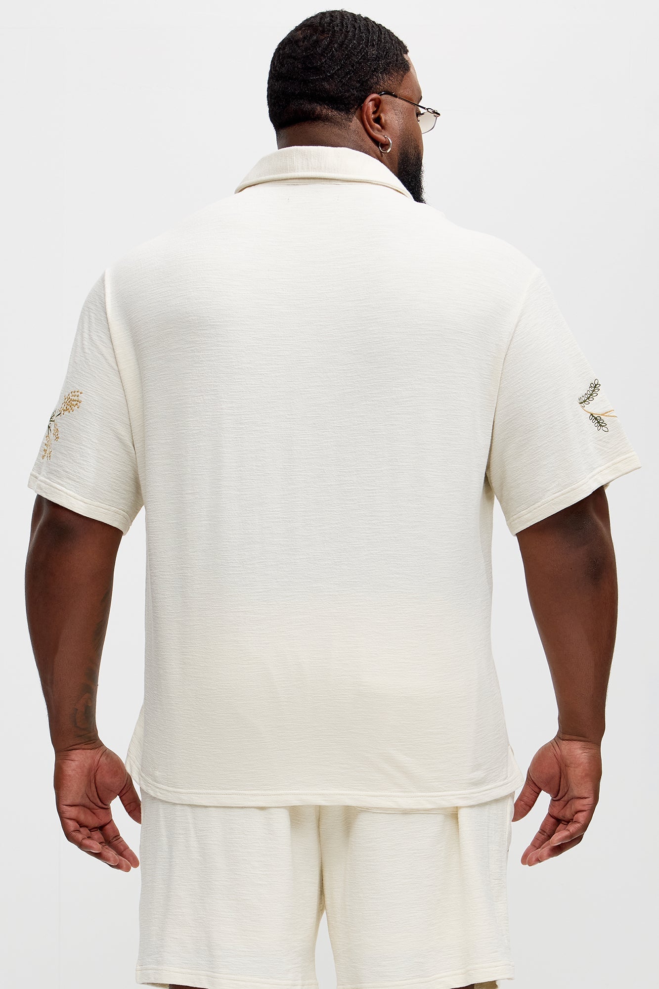 Berries And Bloom Embroidered Shirt - Cream