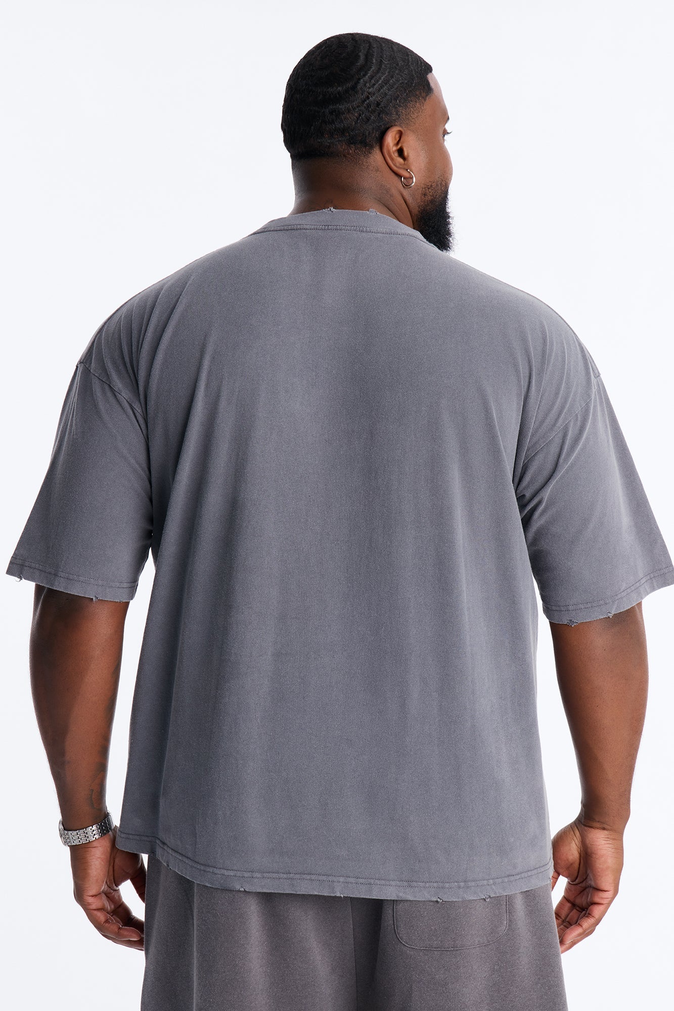 Space Jam Monstars Puff Print Premium Short Sleeve Shirt - Charcoal