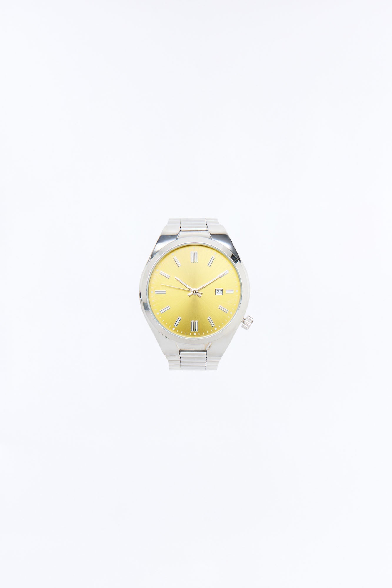 Shifting Dimensions Watch - Silver/Brown