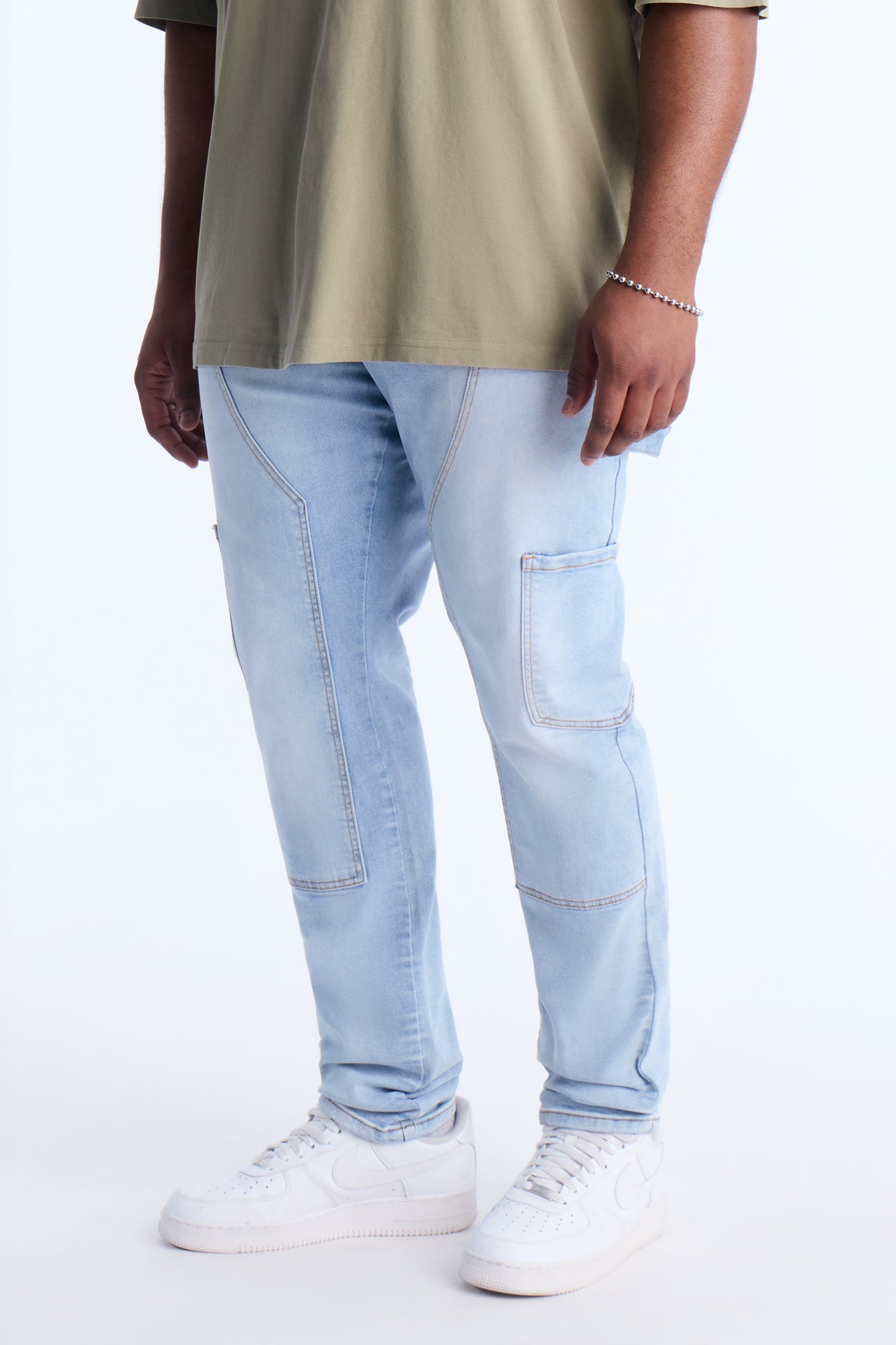 Studio Carpenter Stacked Skinny Jean - Light Wash