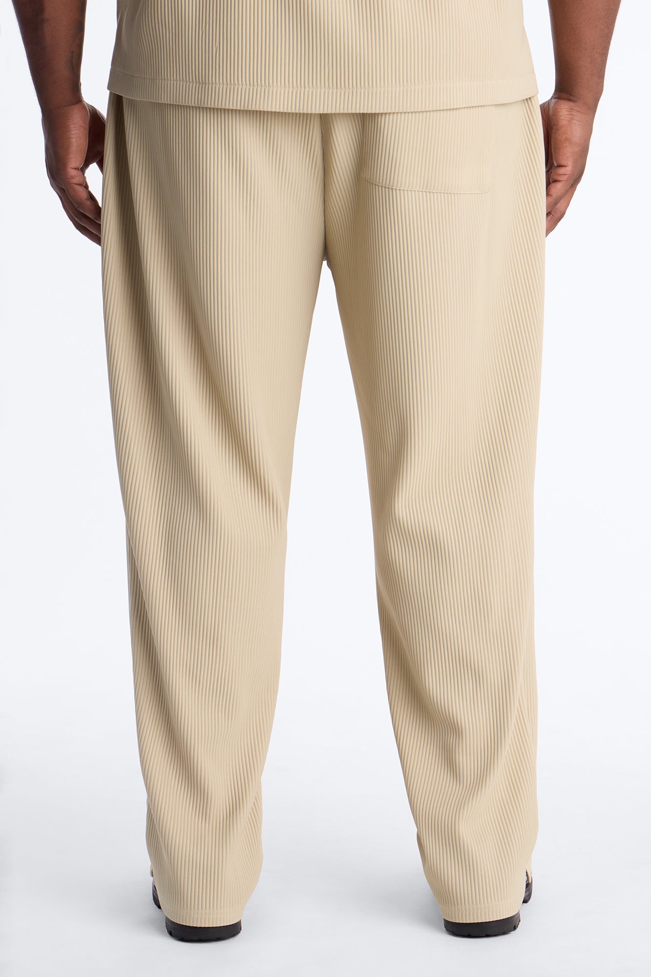Show Up Slim Slit Pants - Stone