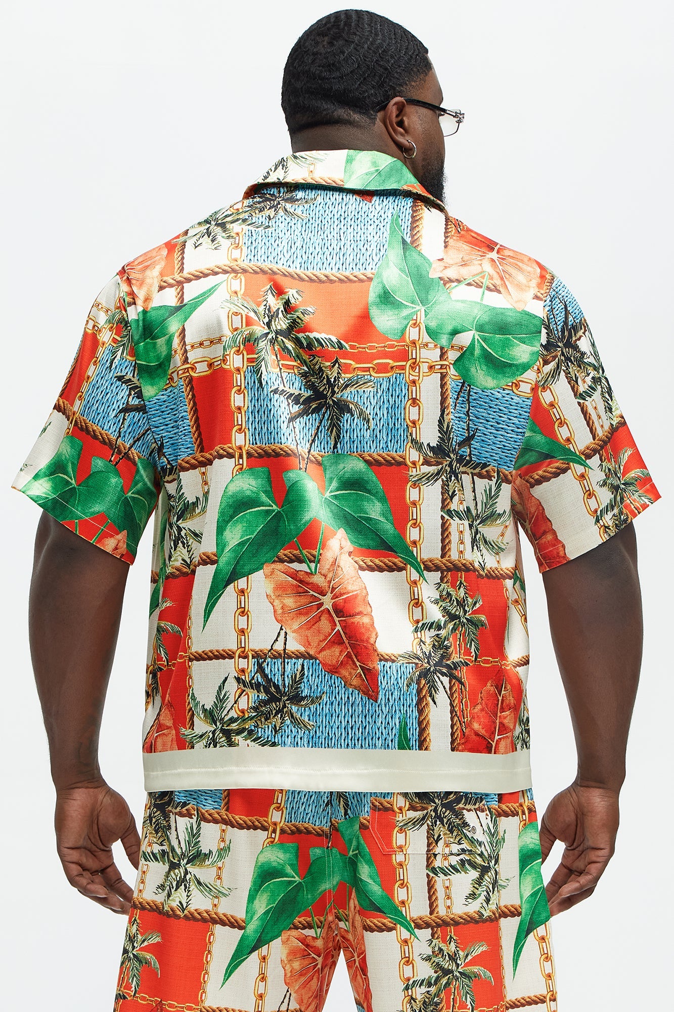 Summer Away Printed Cuban Collar Shirt - Multi Color