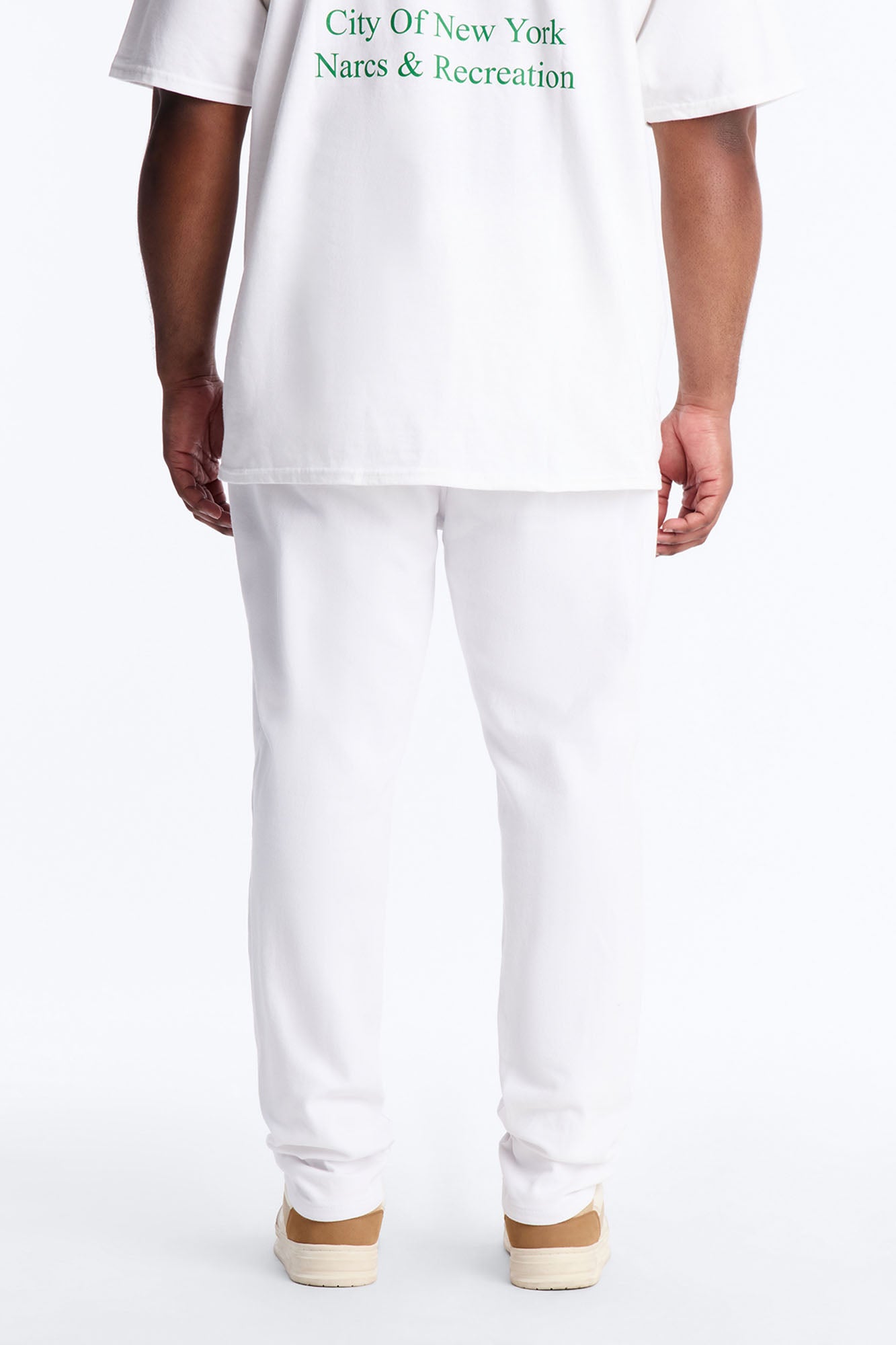 Everyday Slit Knee Skinny Jeans - White