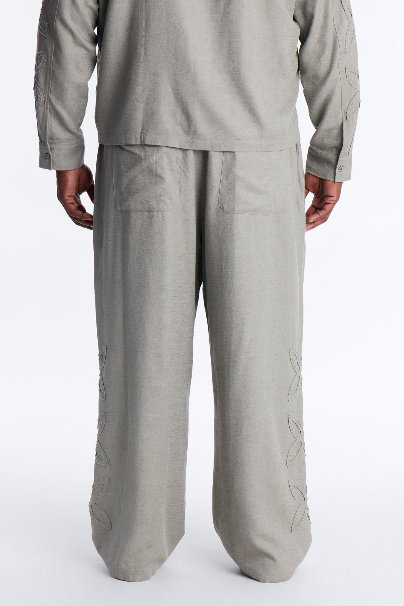 Wide Leg Tropical Fearless Pant - Sage