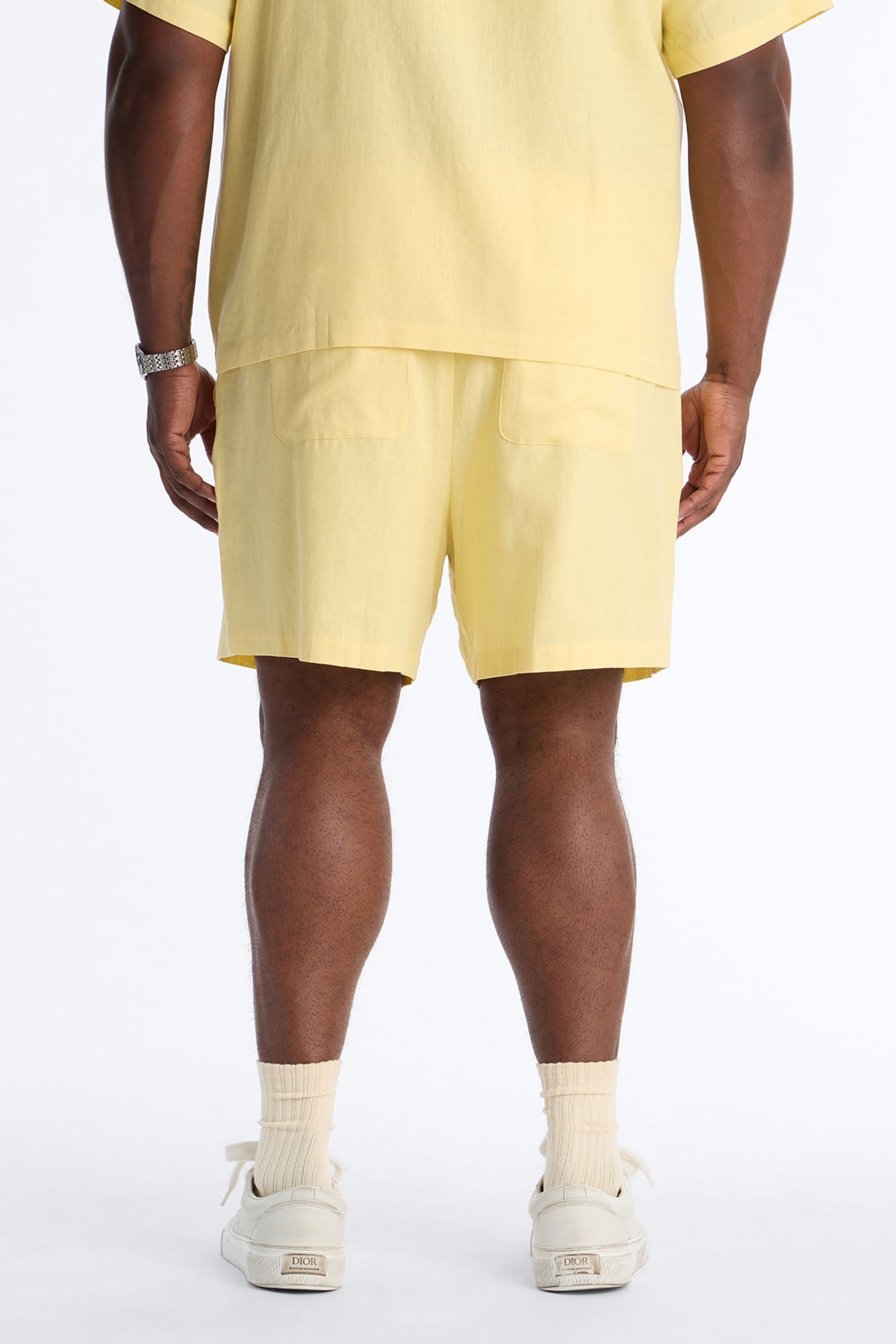 Bahamas Linen Shorts - Butter Yellow