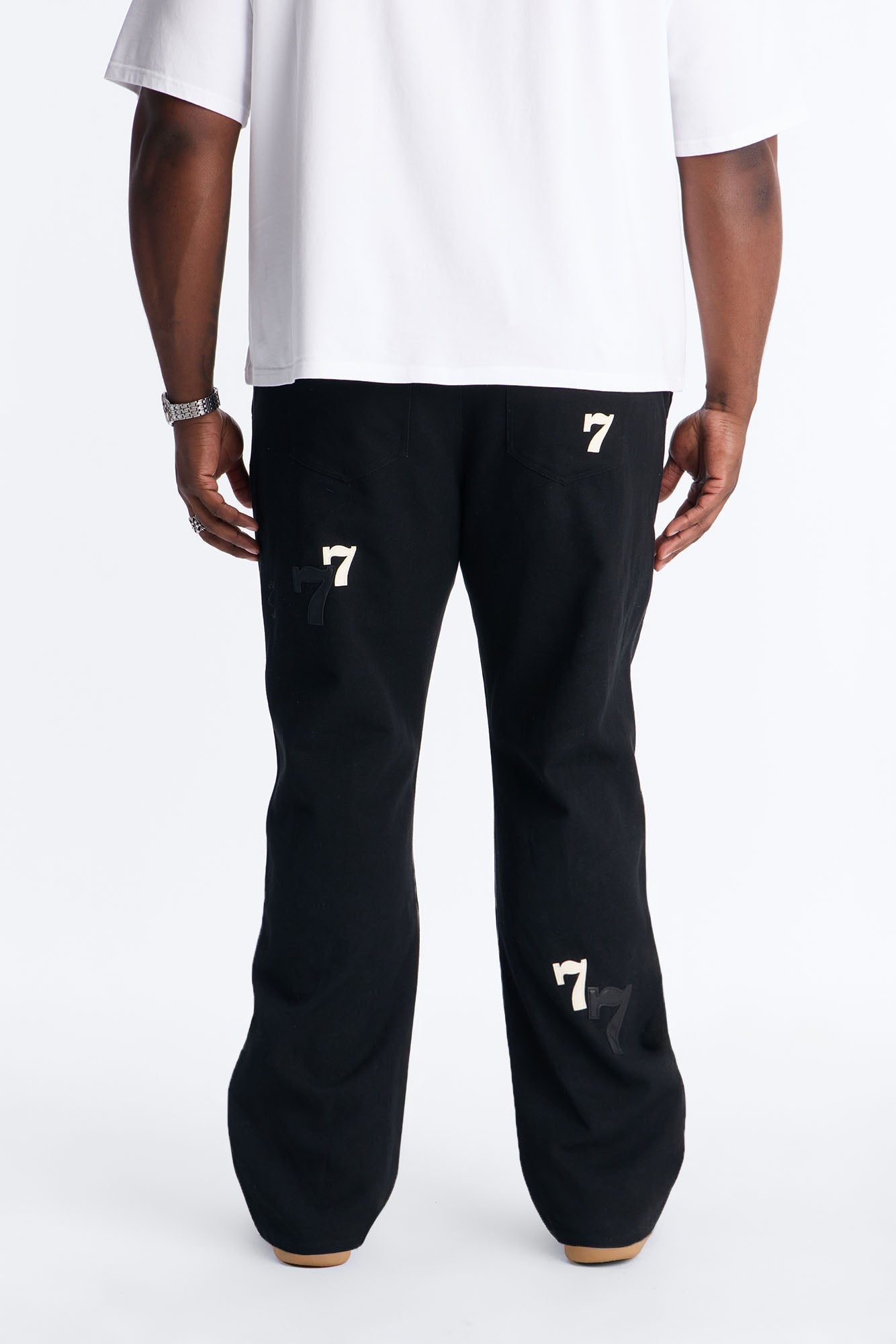 Straight Angel Numbers Pant - Black
