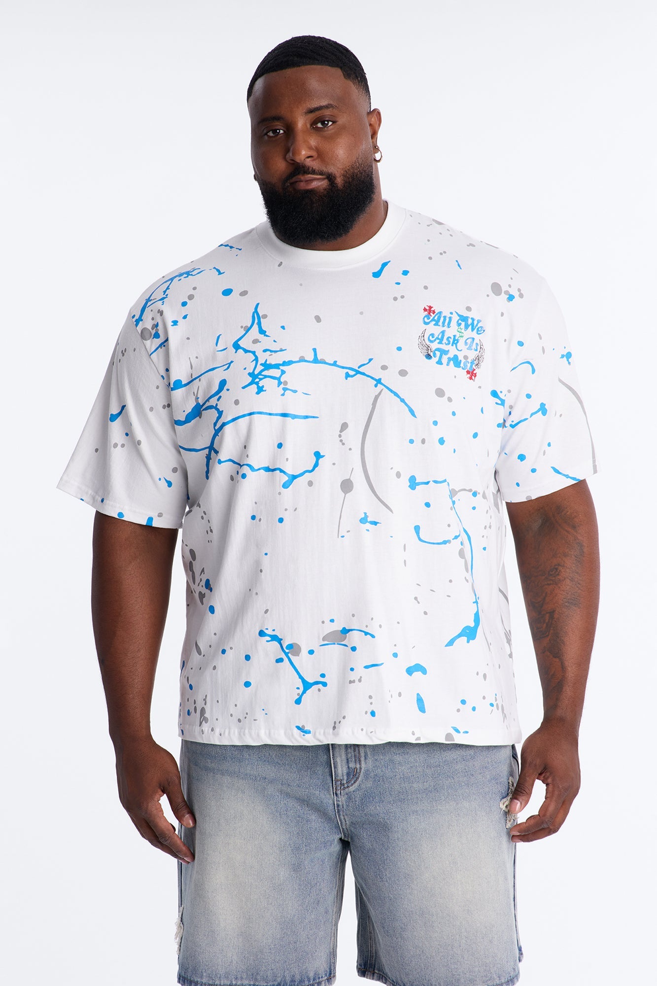 All We Trust Is Money Short Sleeve Tee - White
