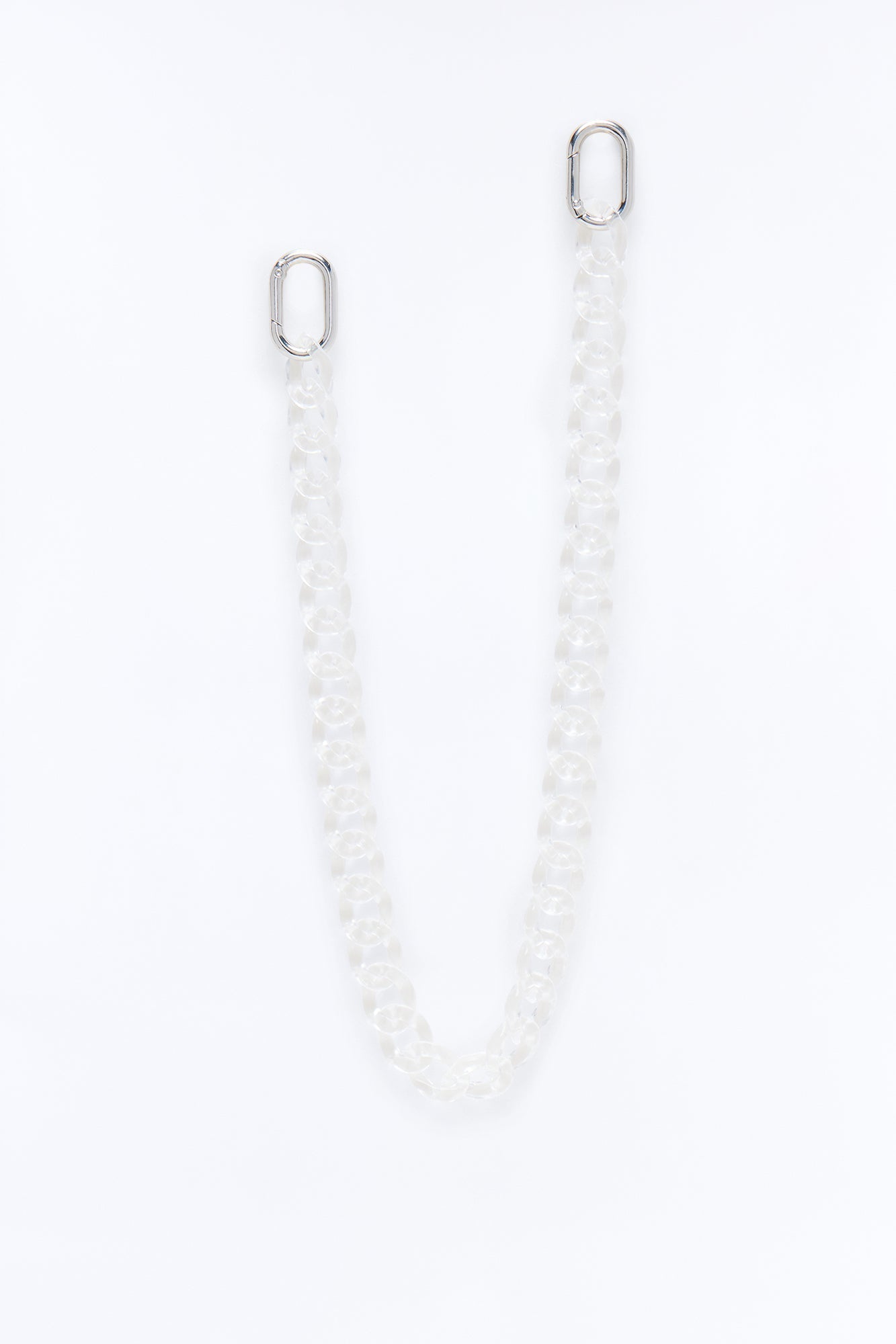 Thick Clear Cuban Link Pant Chain - Clear