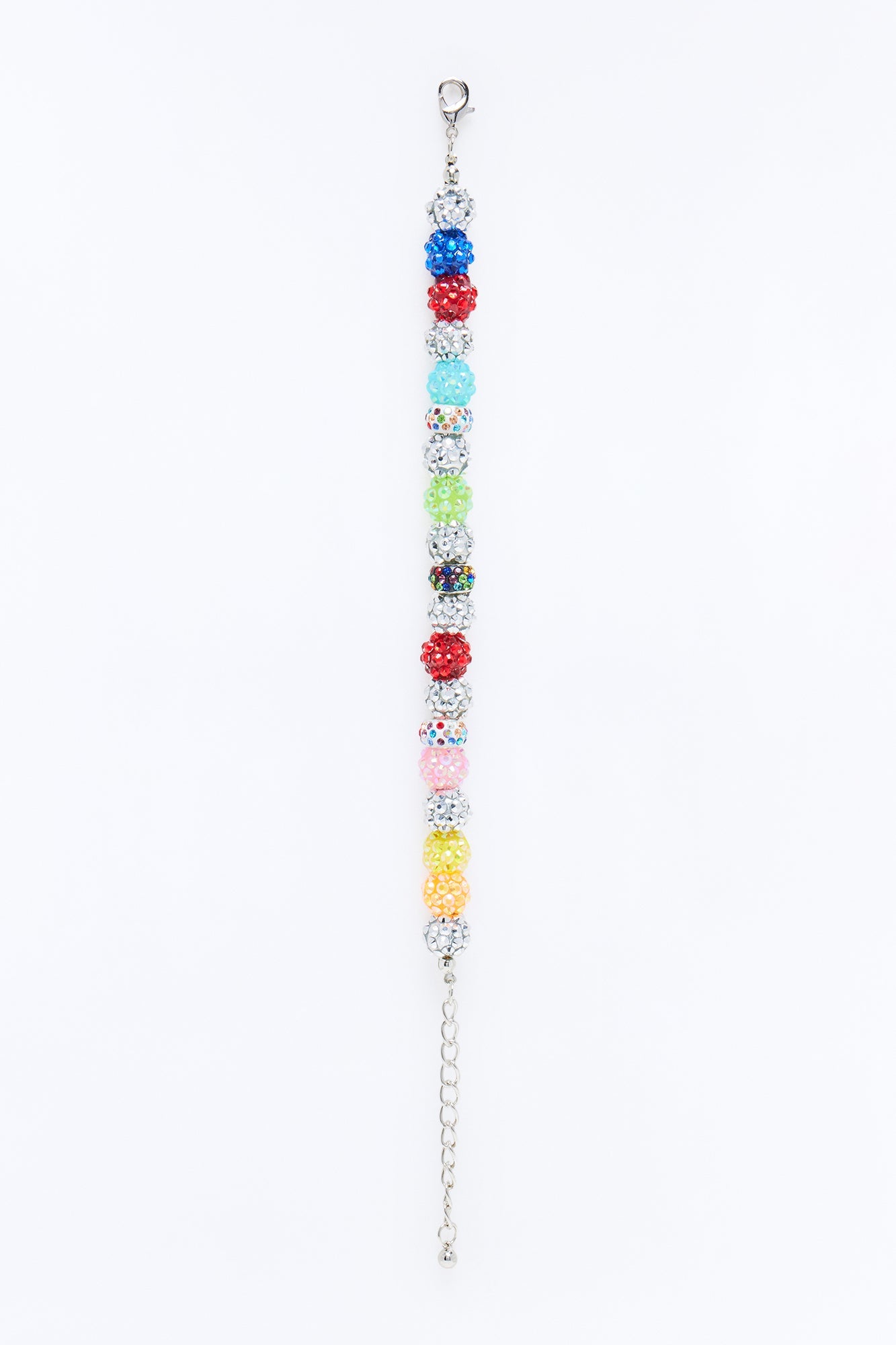 Confetti Iced Beaded Link Bracelet - Multi Color