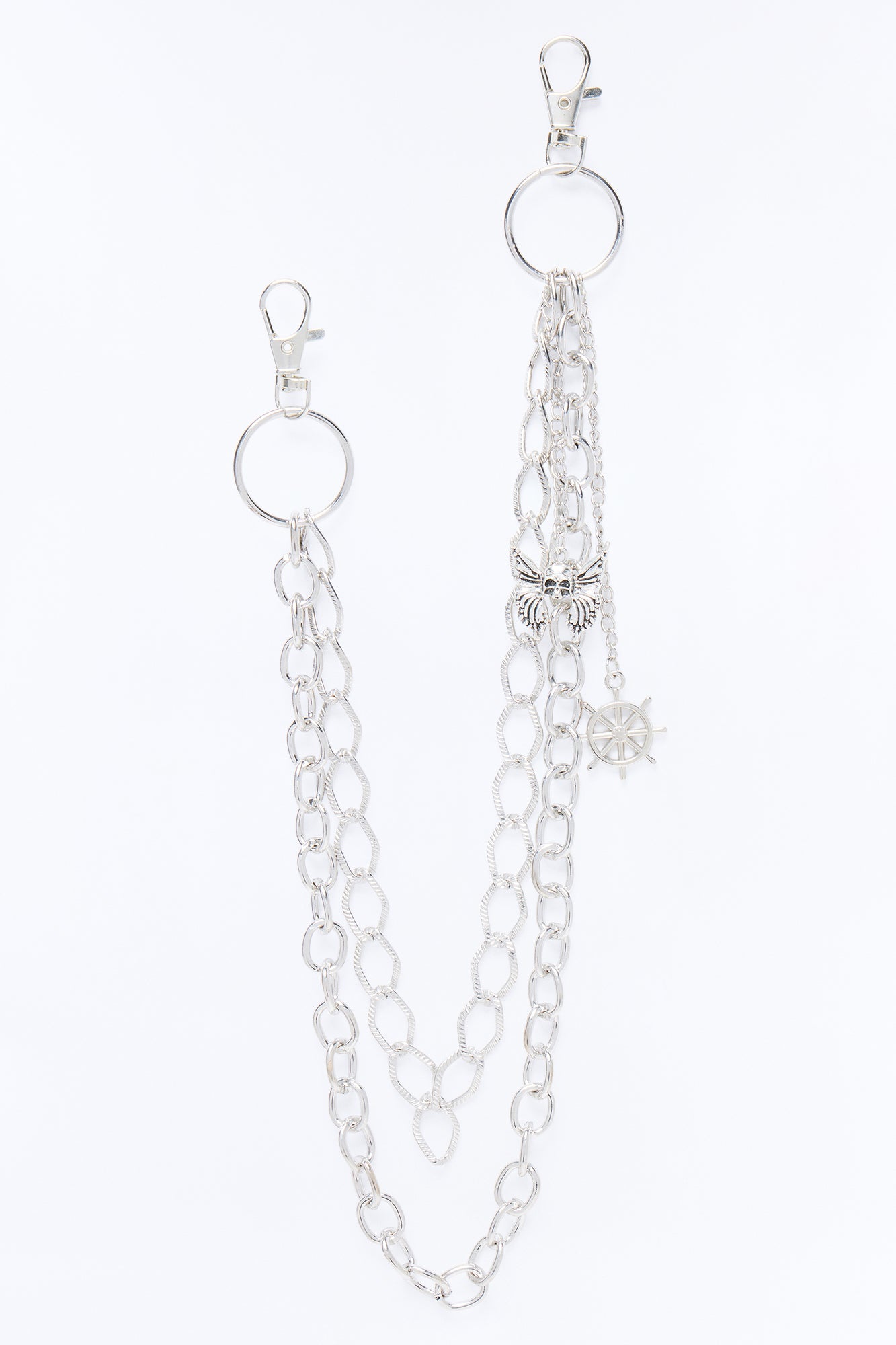 Navigate The Seas Layered Pant Chain - Silver