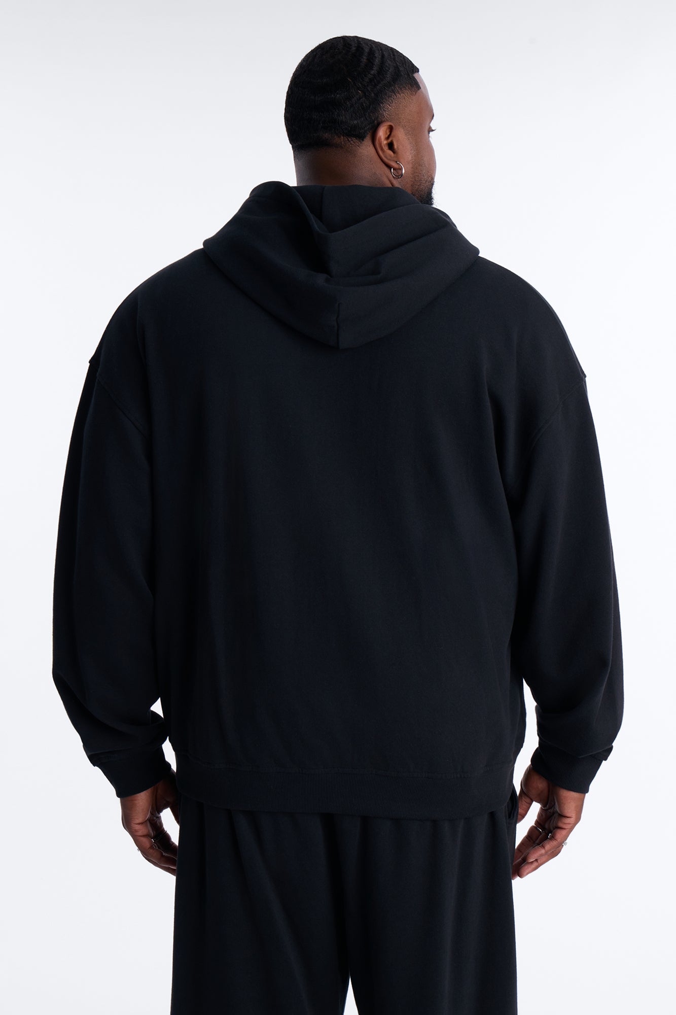 Pick Up Your Cross Patch Zip Hoodie - Black