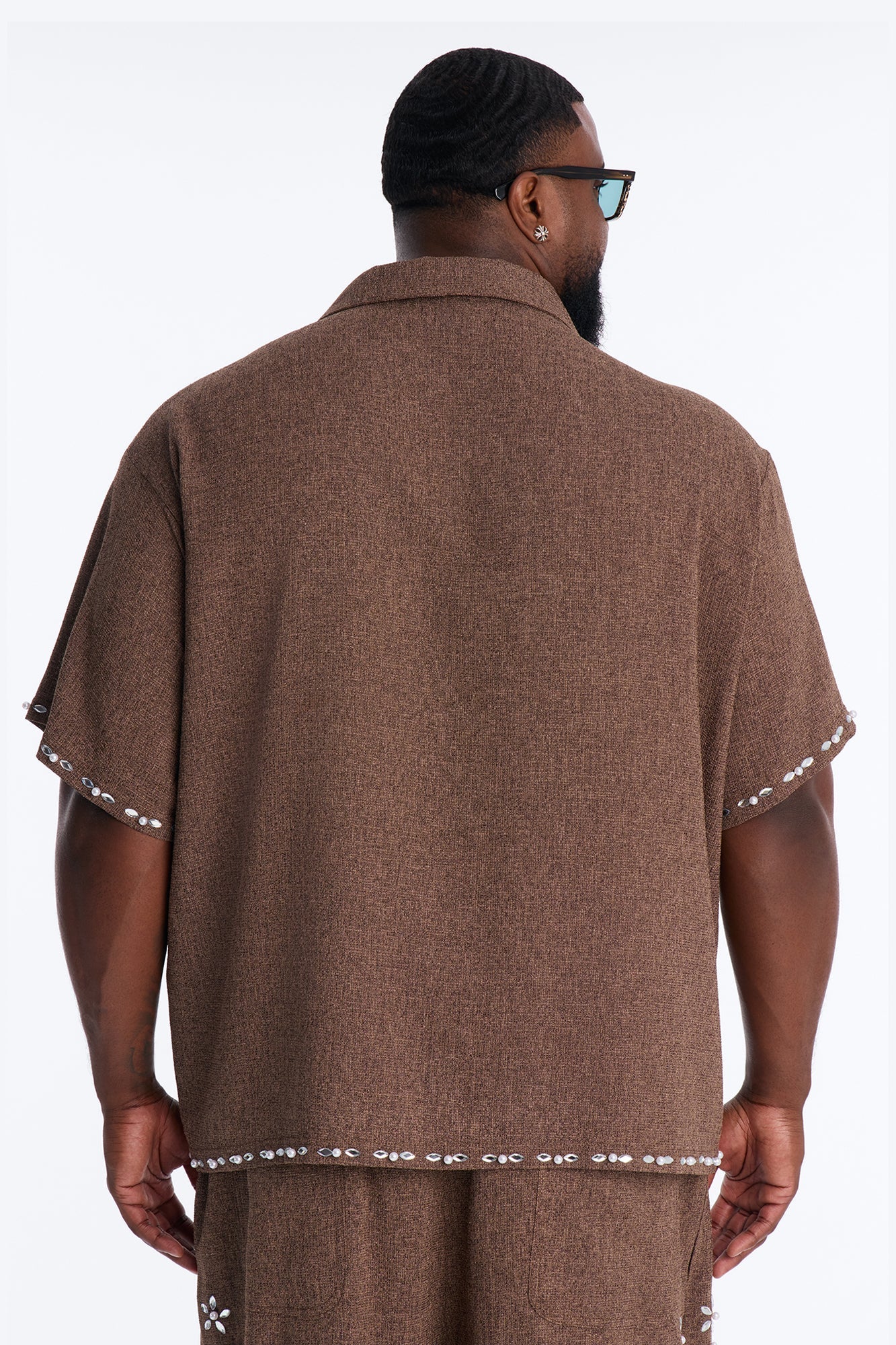 Wanderlust Pearl Journey Johnny Collar Polo - Brown