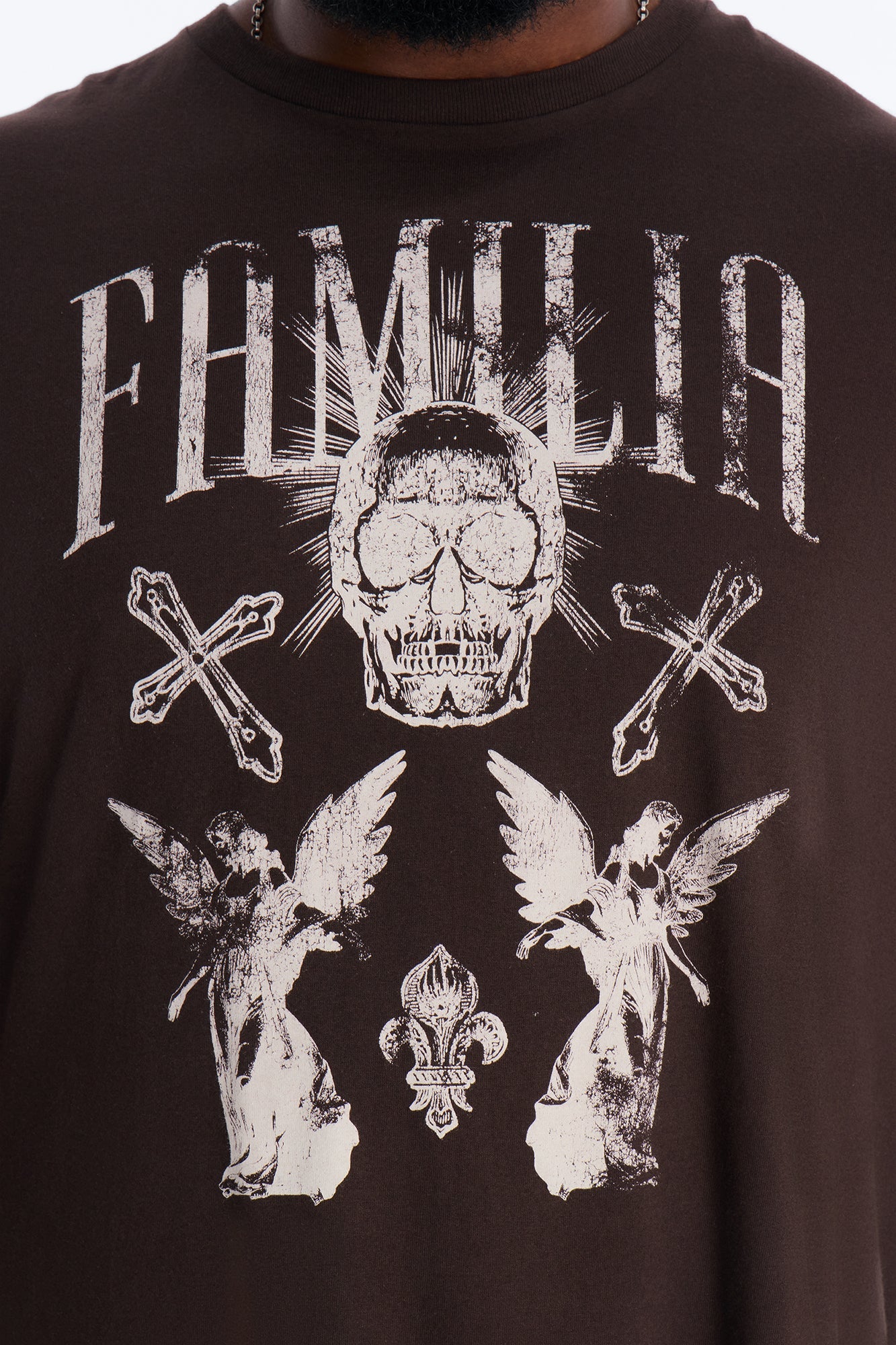 La Familia Angels Short Sleeve Tee - Brown