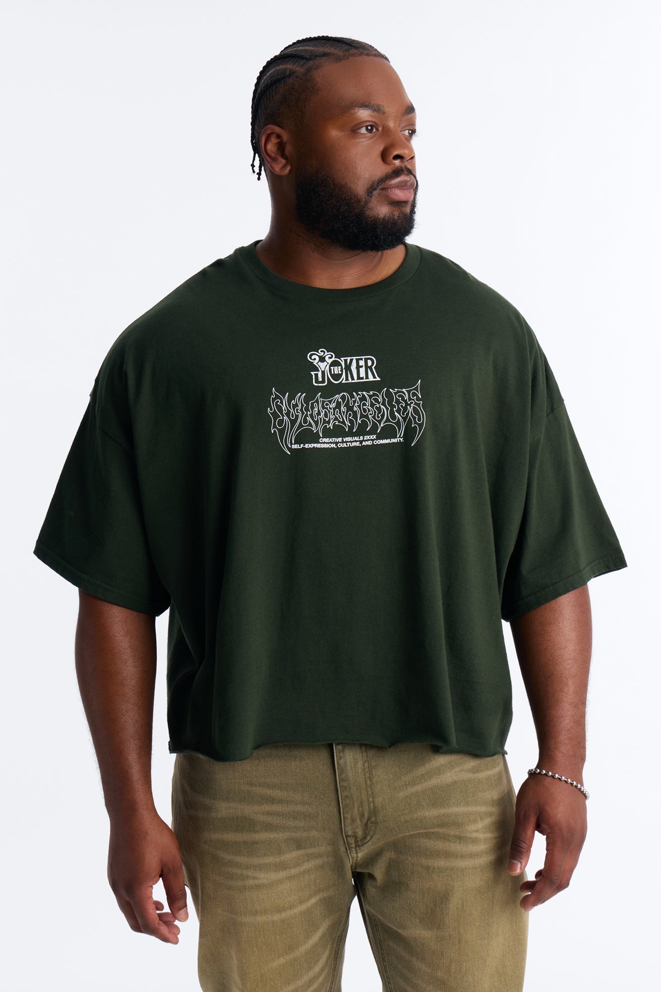 The Joker Beautiful Chaos Boxy Short Sleeve Tee - Green