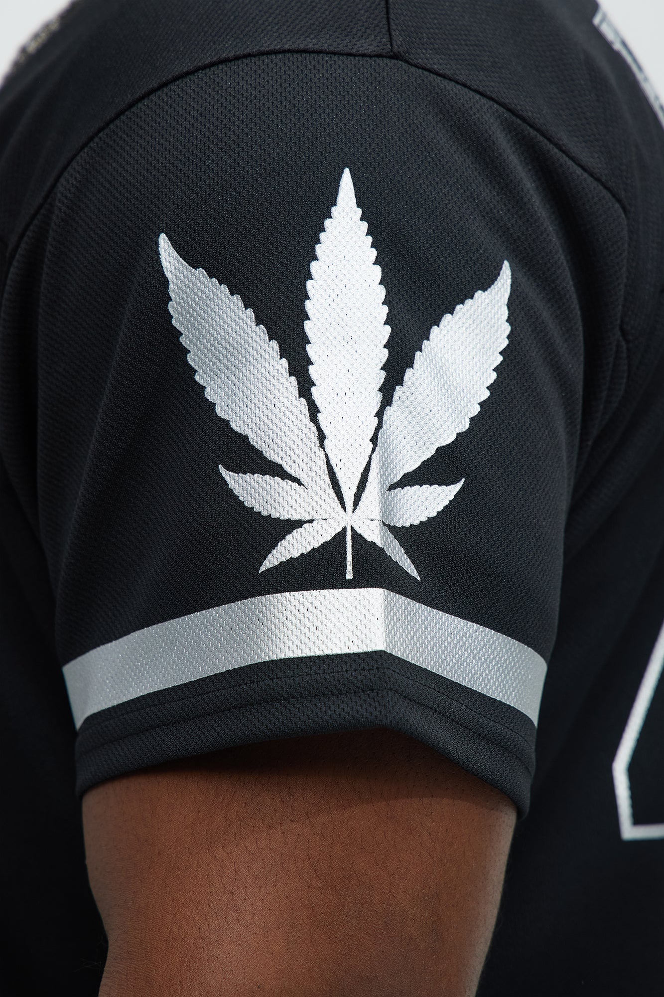 420 Mesh Football Jersey - Black