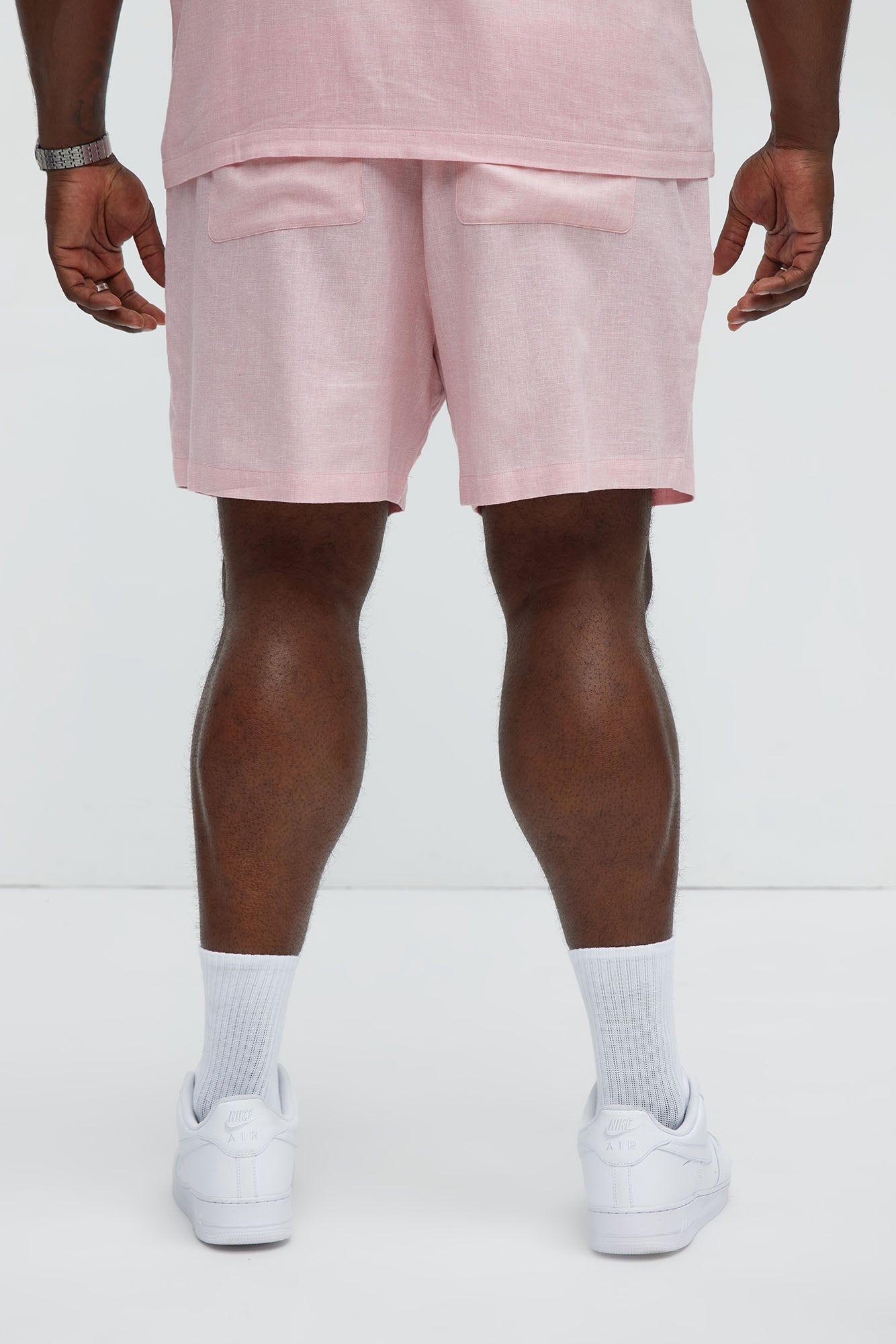 Bahamas Linen Shorts - Pink