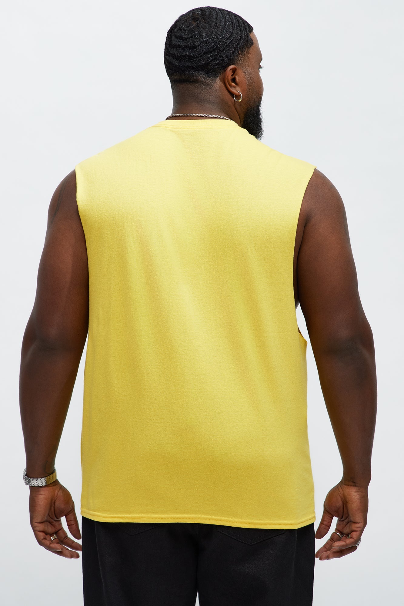 God Over Everything Muscle Tee - Yellow