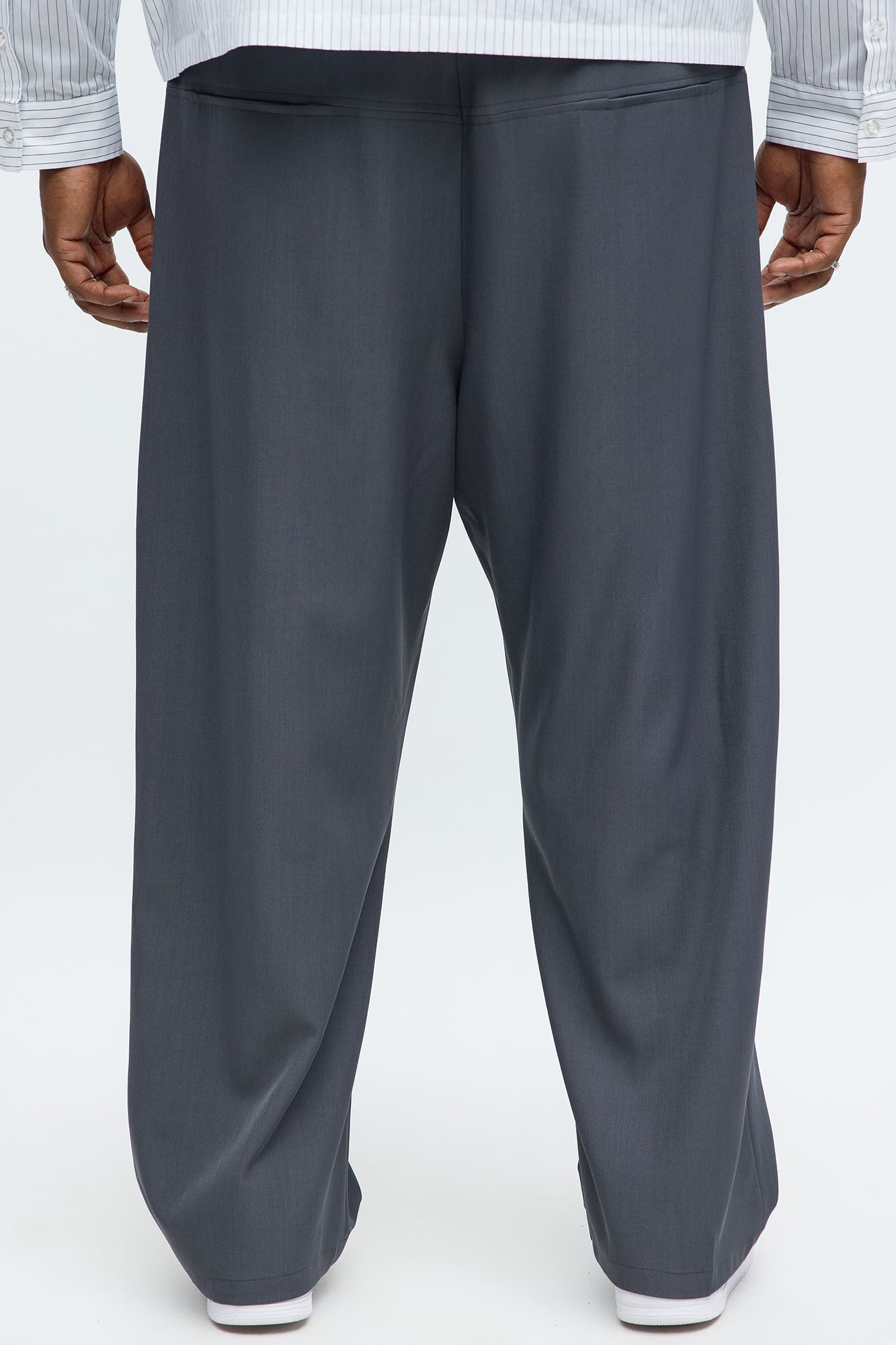 Baggy Pleated Regal Trouser - Charcoal
