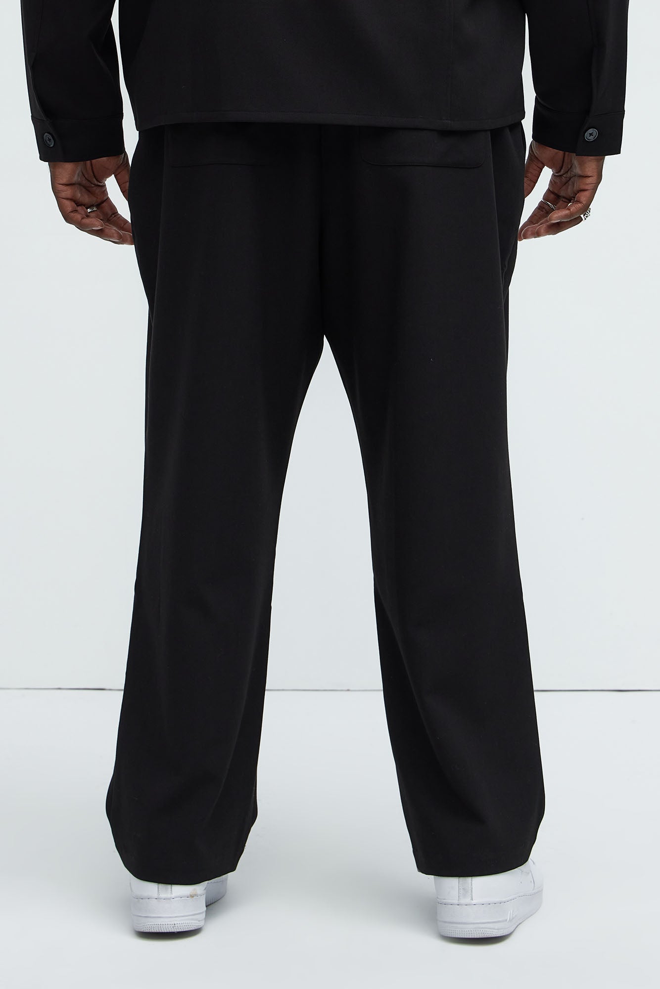 Ronan Straight Trousers - Black