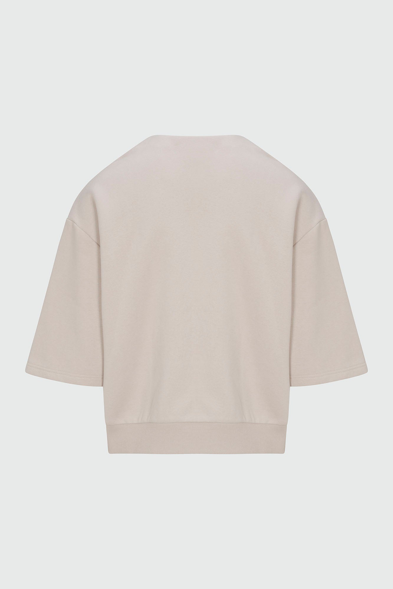 410 Relaxed Short Sleeve Henley Sweatshirt - Sand