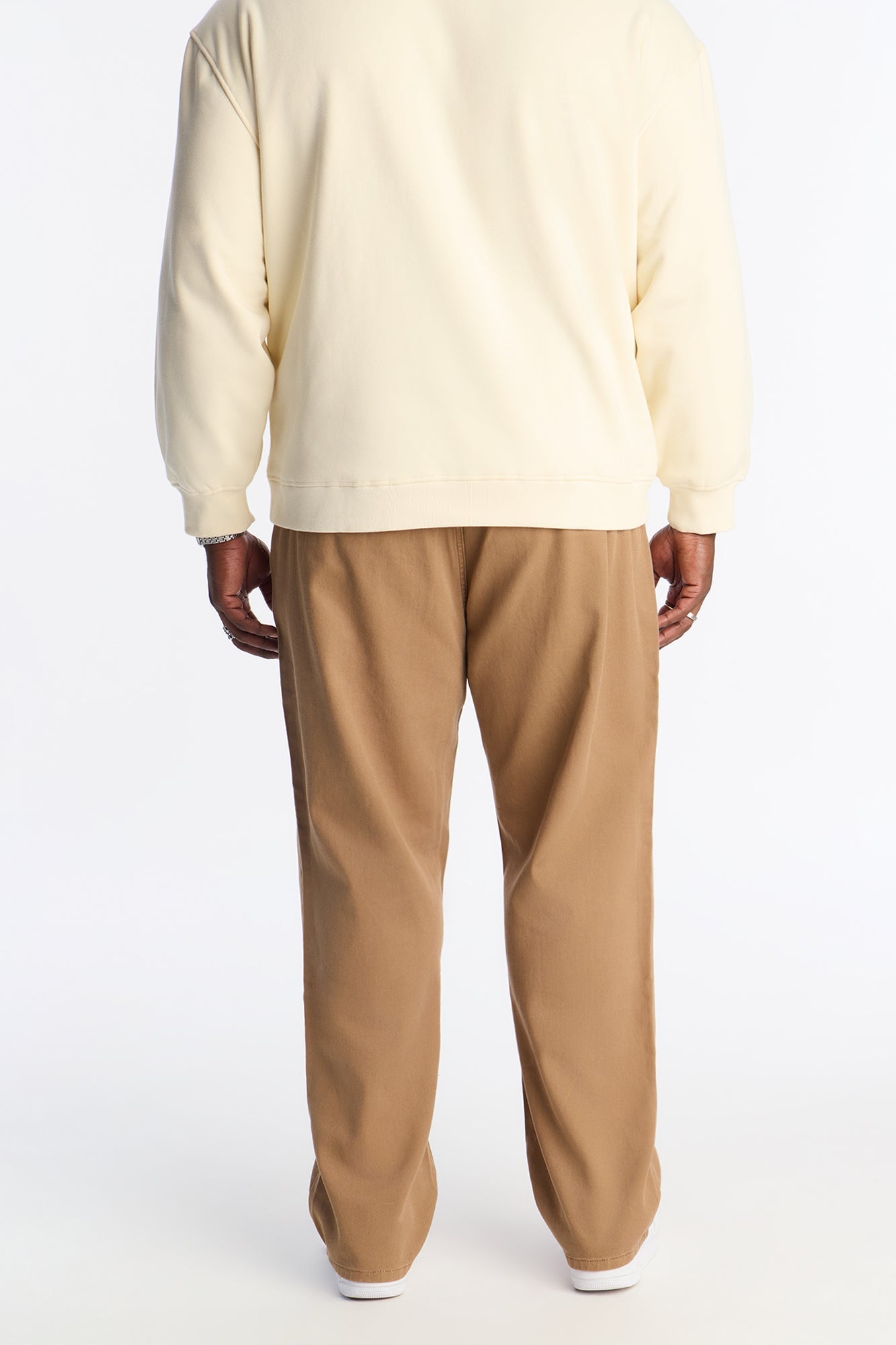 Straight Be Pleated Jean - Khaki