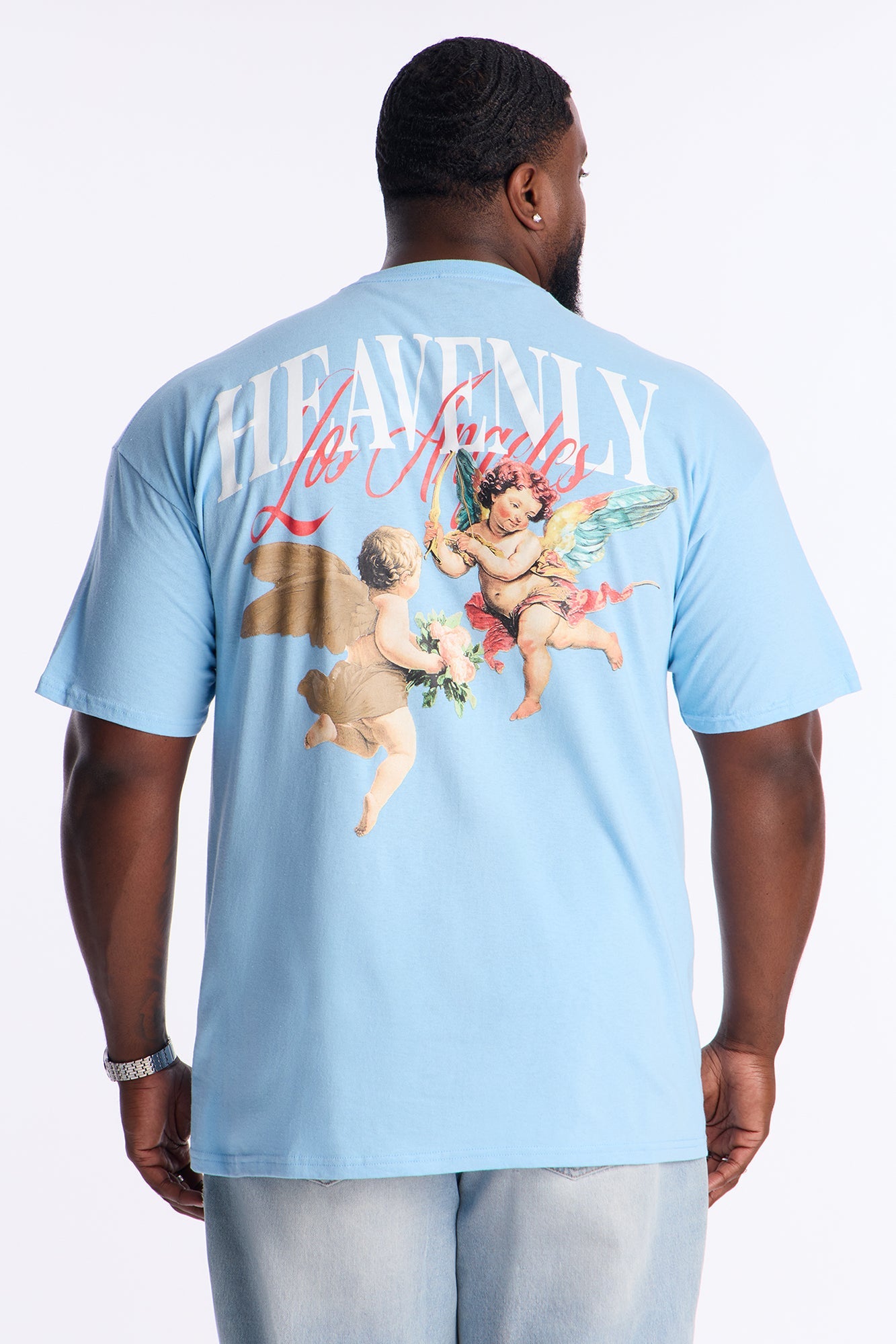 Heavenly Los Angeles Short Sleeve Tee - Light Blue