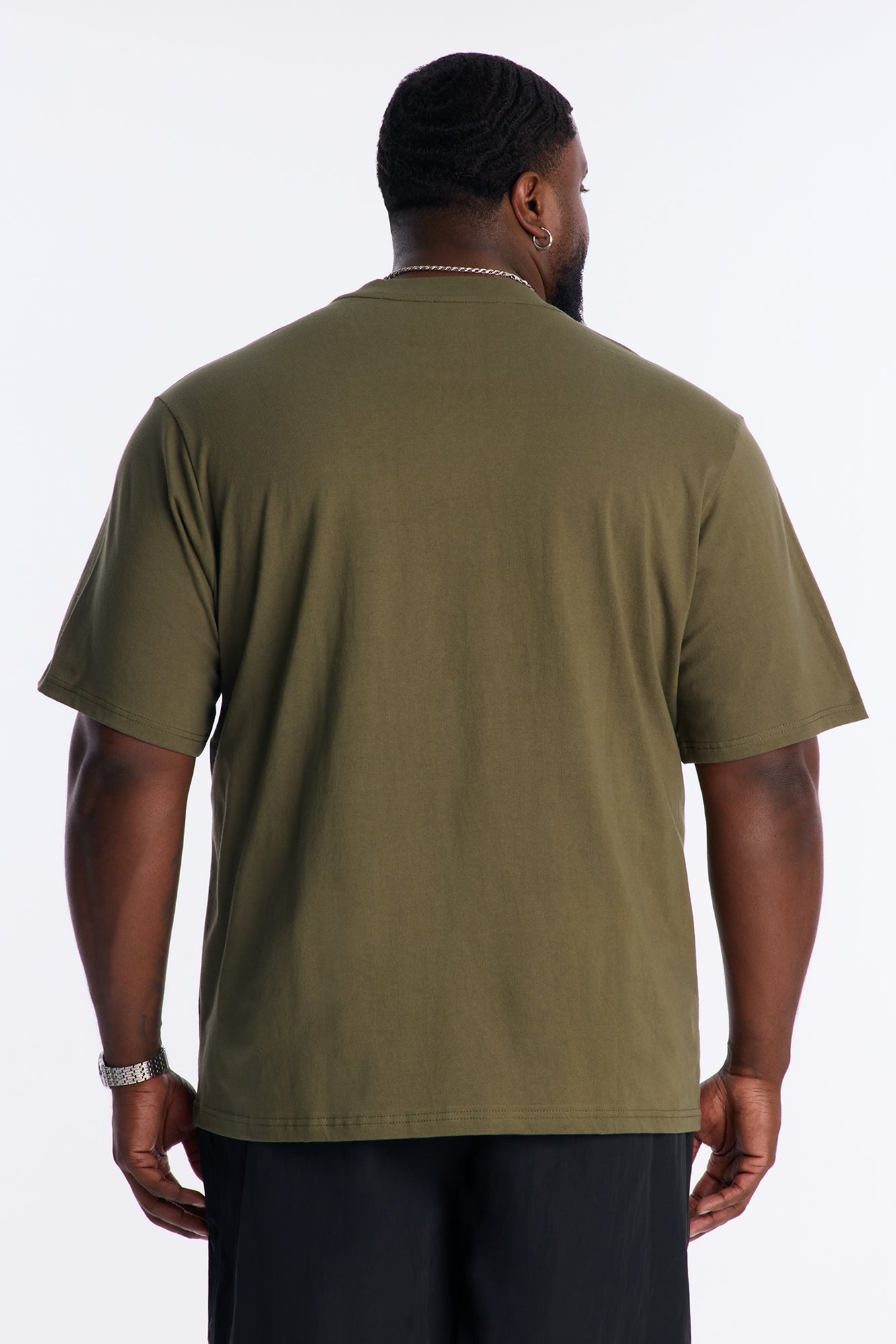 Oversized Heavyweight Tee 240GSM - Military Green