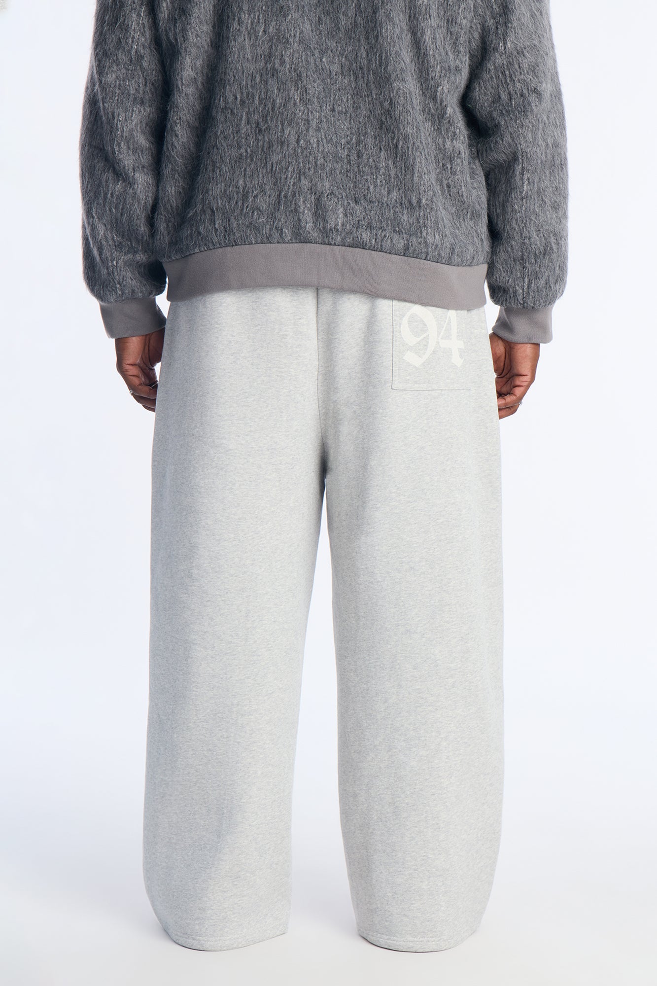Mob Wide Leg Sweatpants - Grey