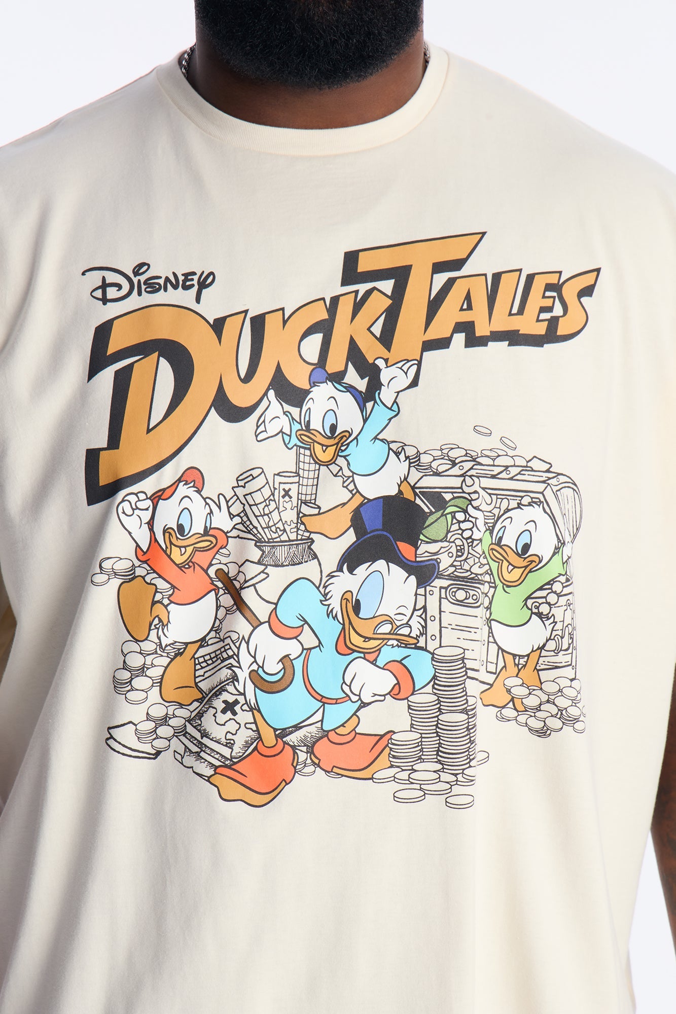 Disney Ducktales Boxy Short Sleeve Tee - Natural