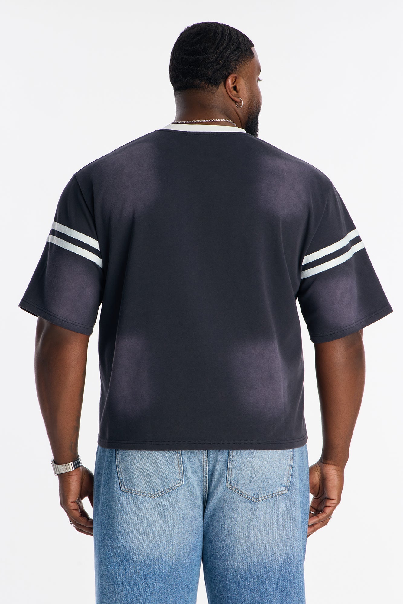 Retro Varsity HDK Tee - Black Wash