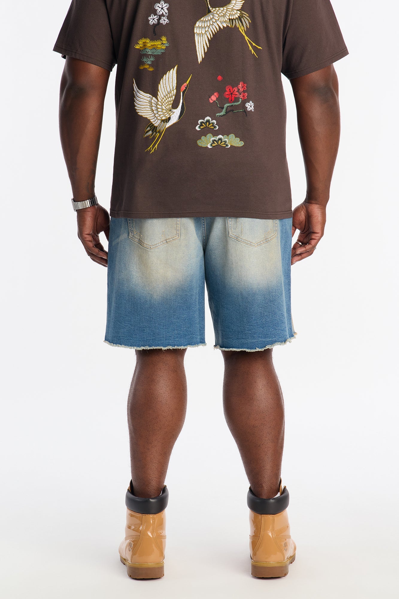 Lounge Relaxed Denim Shorts - Vintage Wash