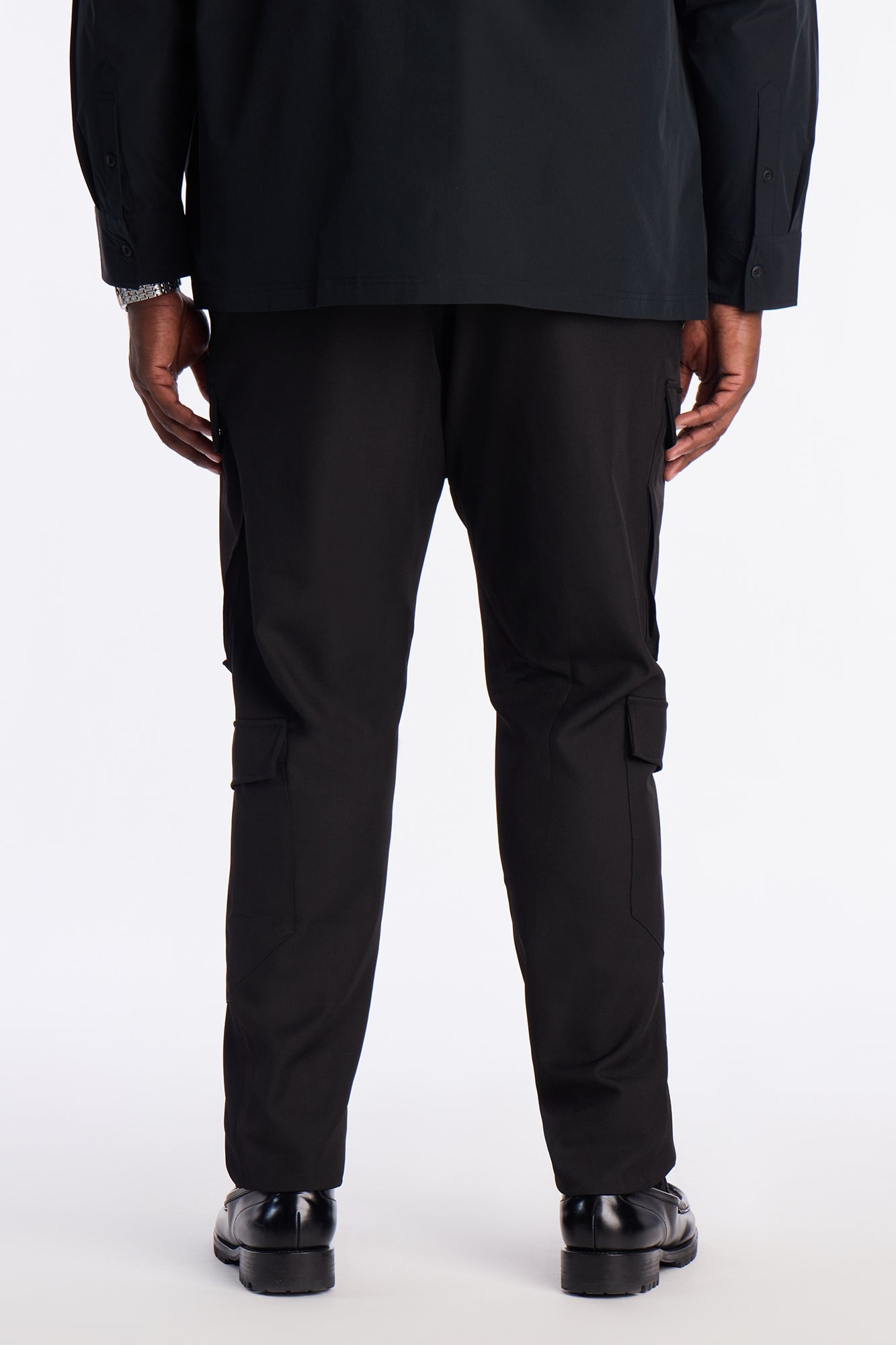 Skinny Stacked Sentinel Multi Pocket Pant - Black