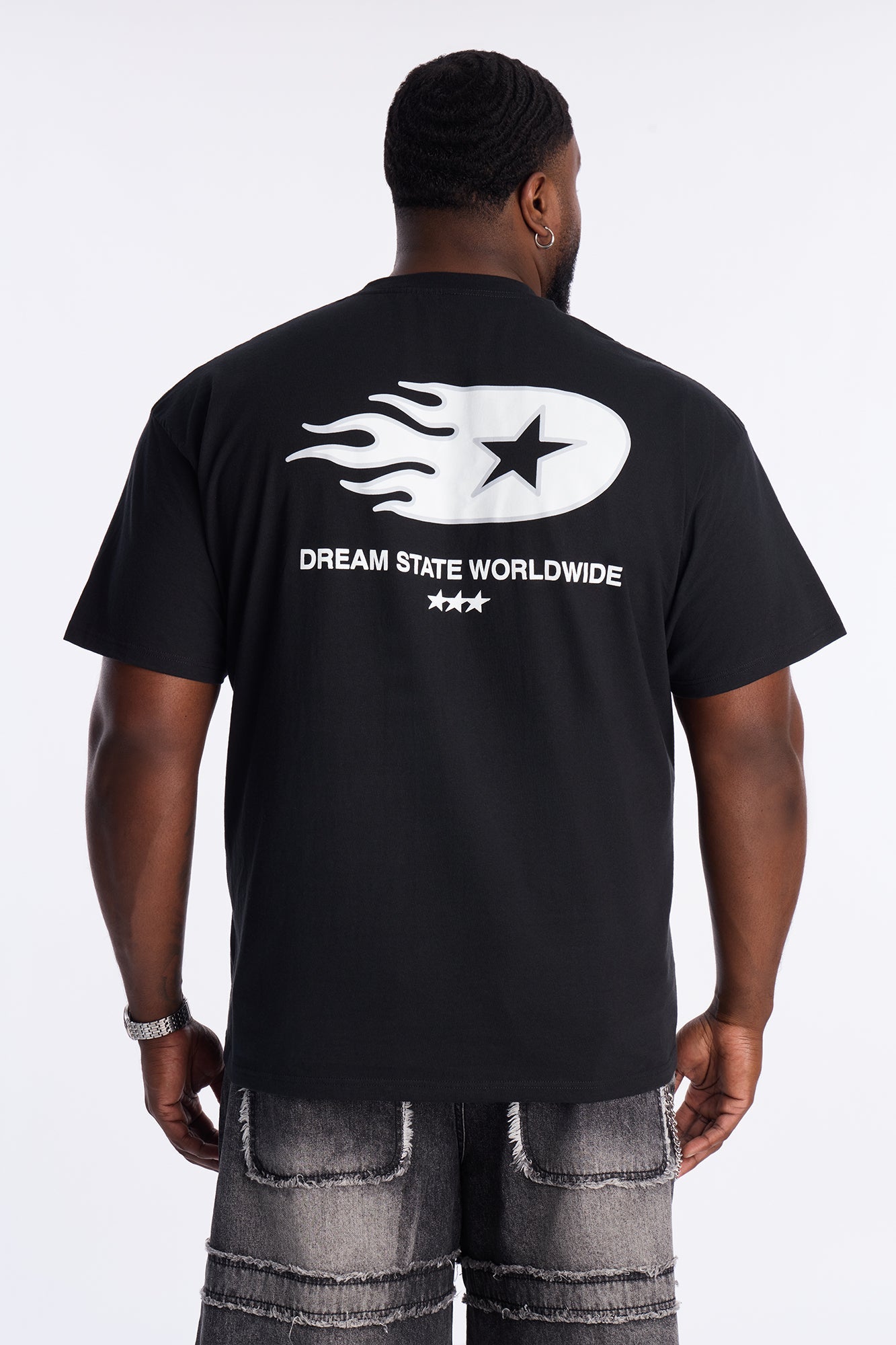 Dream State Worldwide Short Sleeve Tee - Black