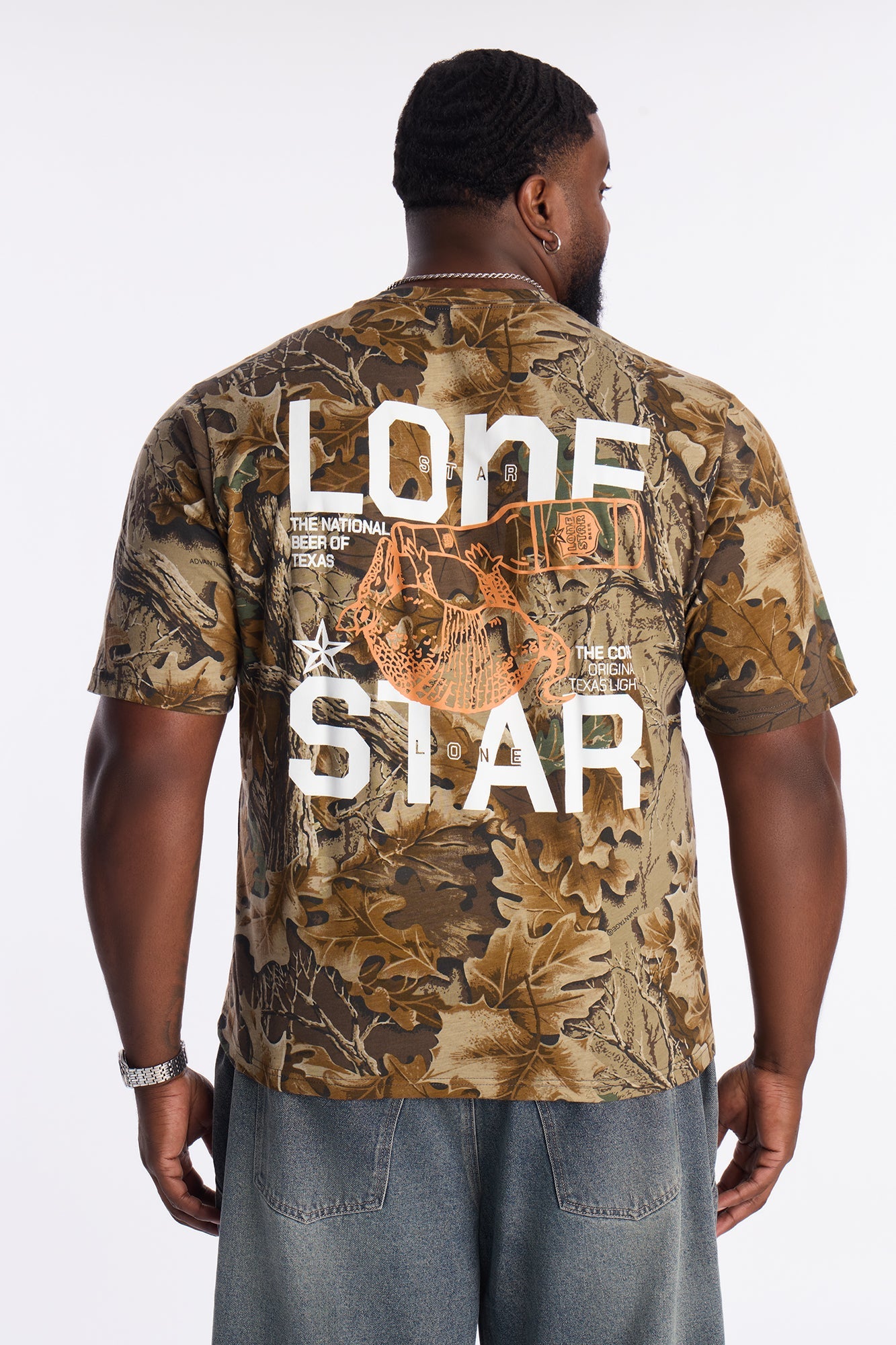 Lone Star Brewery Short Sleeve Tee - Camouflage