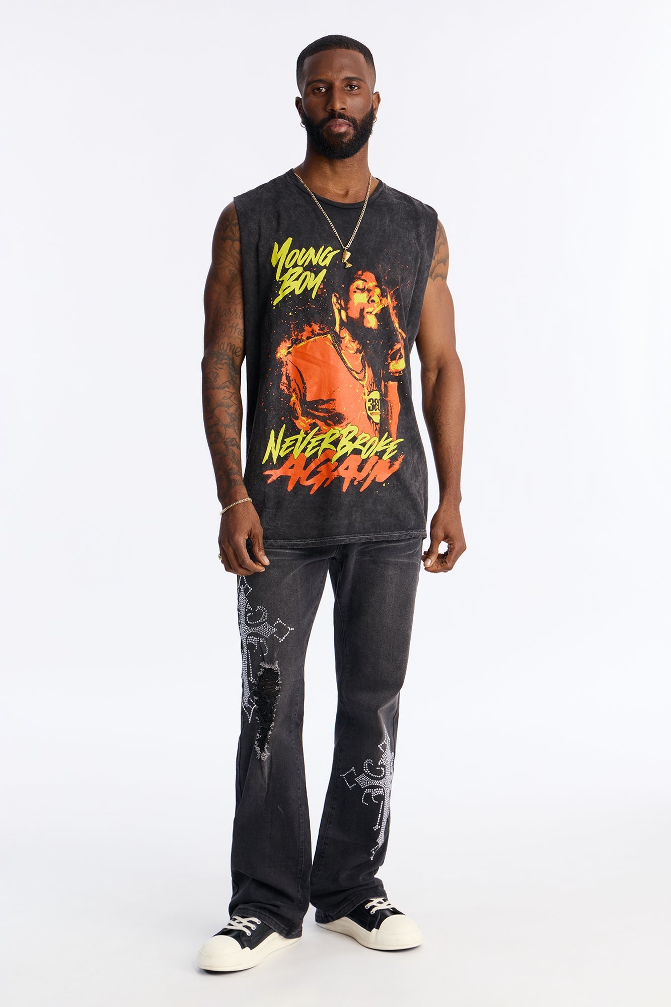 YoungBoy NBA Muscle Tee - Black