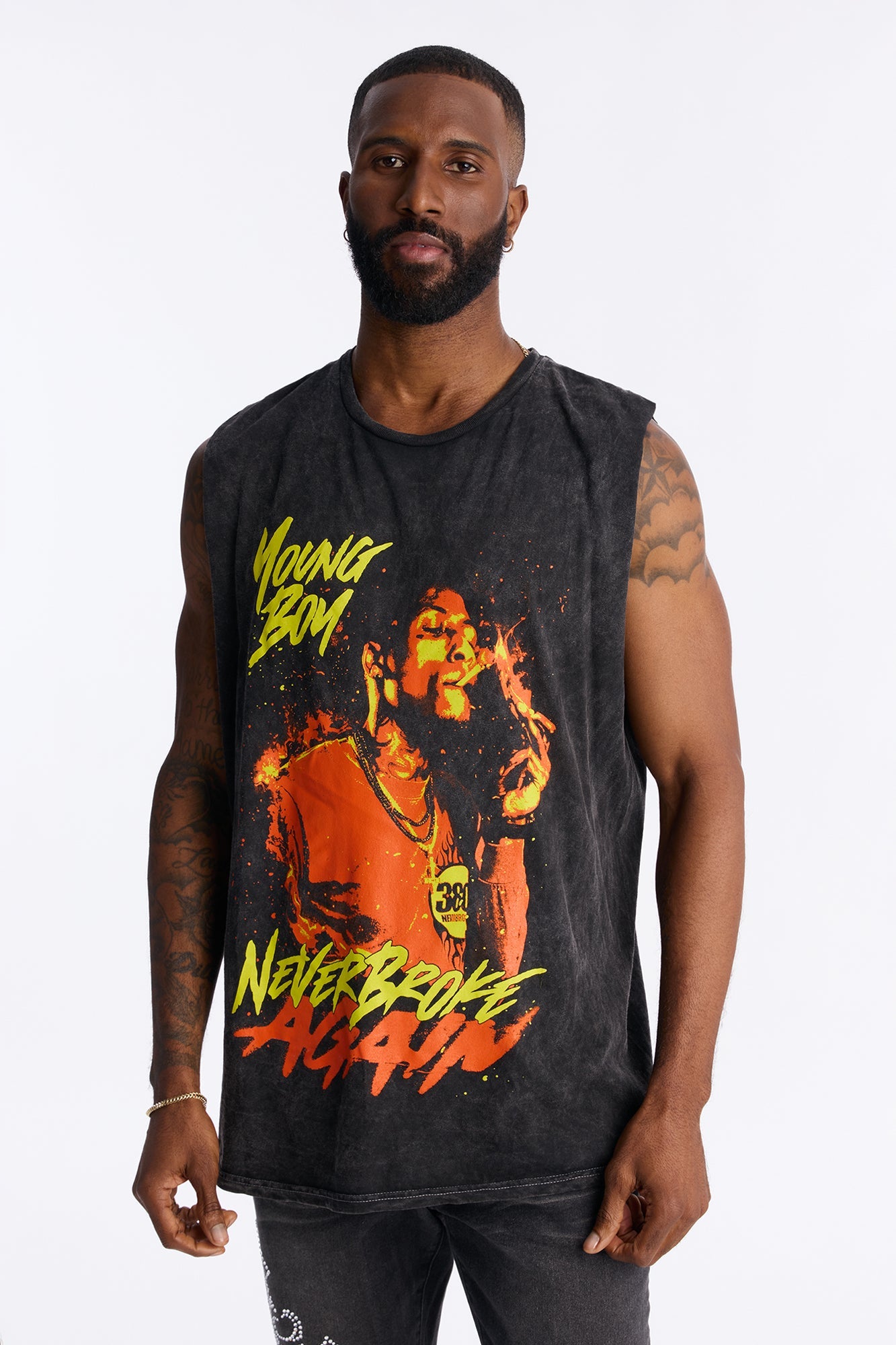YoungBoy NBA Muscle Tee - Black