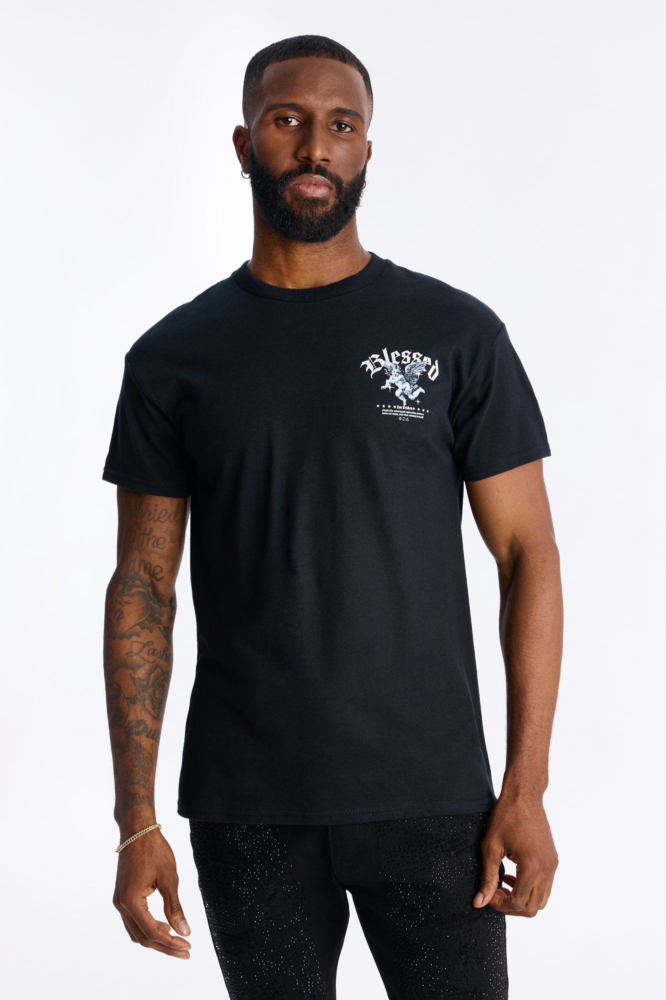 Blessed Not Broken Short Sleeve Tee - Black