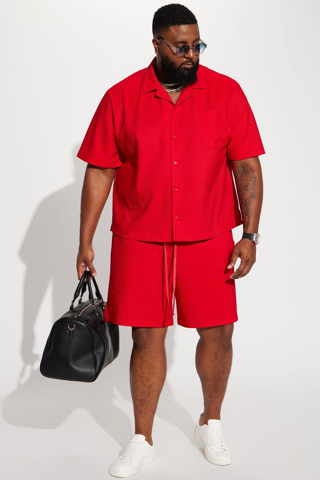 Show Up Basketball Short - Red