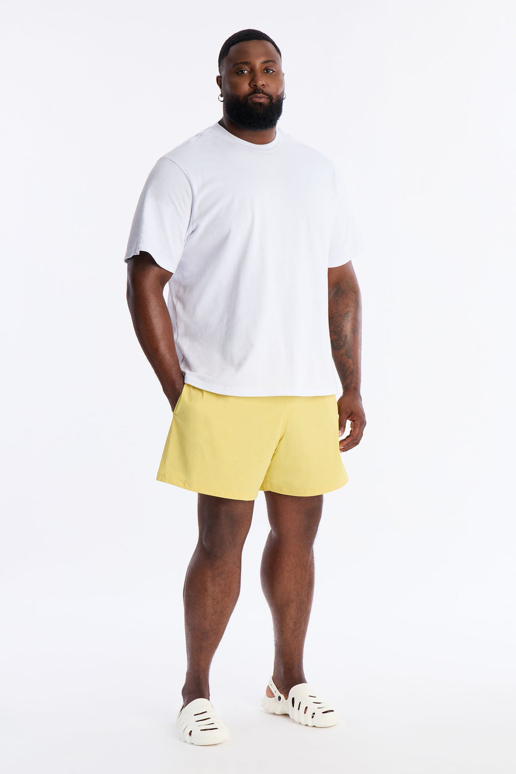 Montez Stretch Swim Trunk 6″ - Yellow