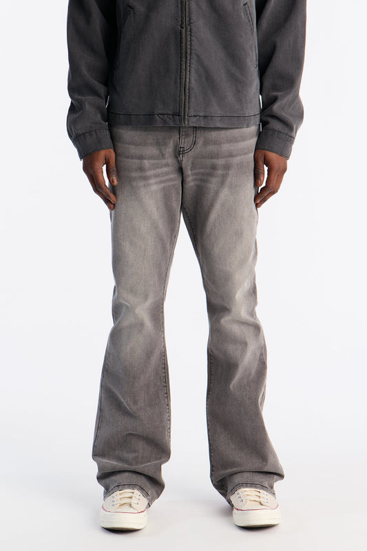 Stacked Skinny Flare Ashland Jean - Black Wash