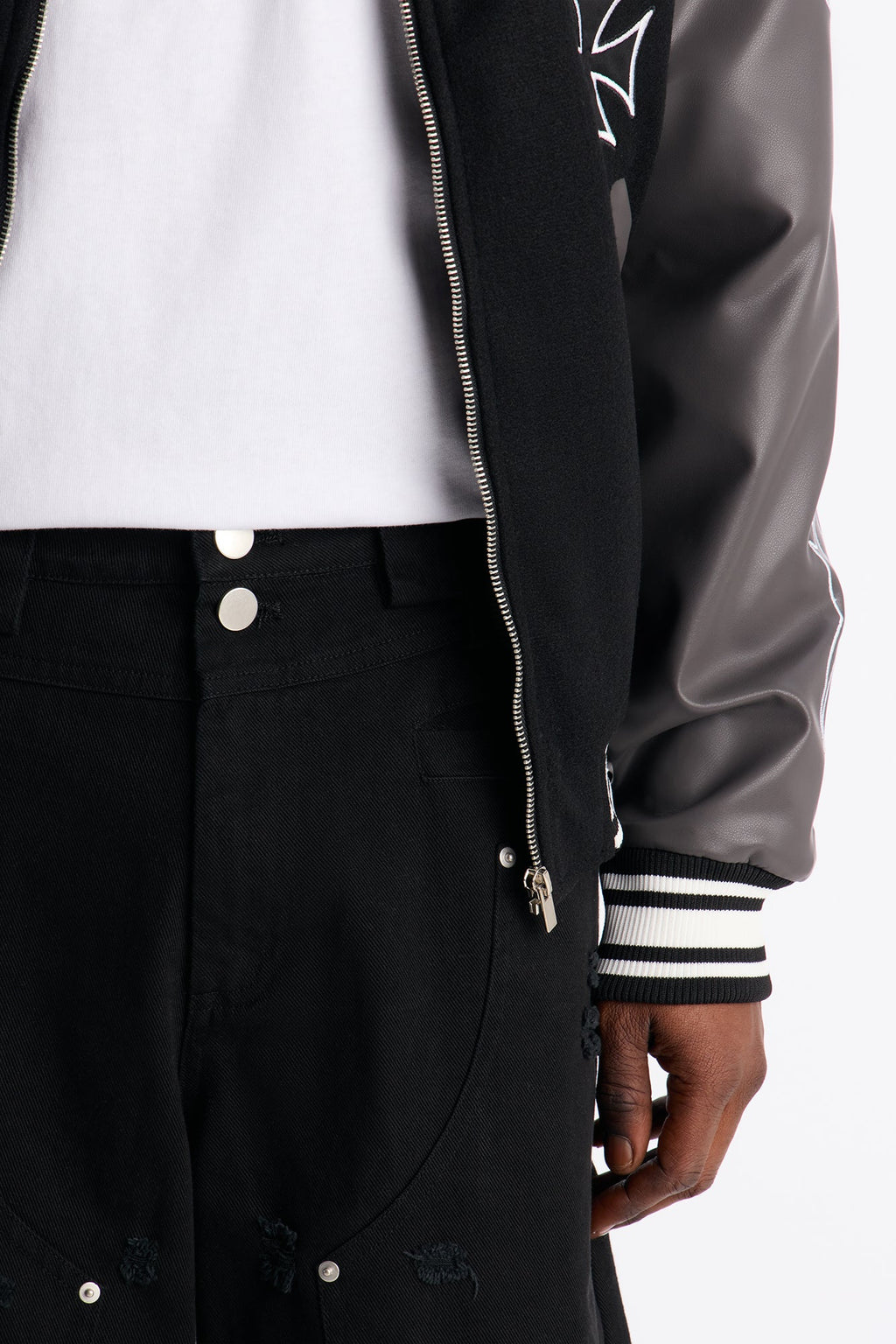 Baggy Mirage Zone Paneled Short - Black