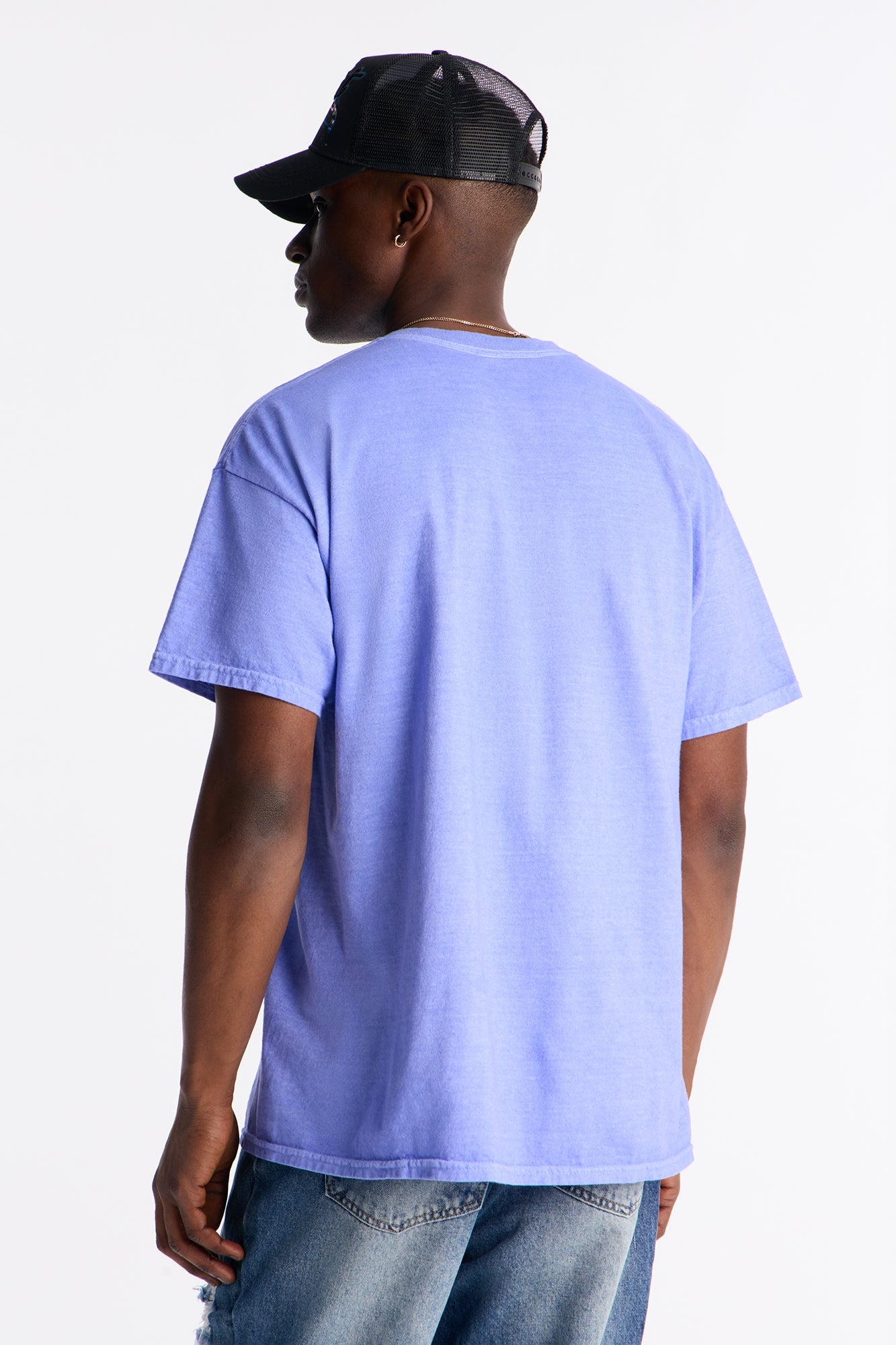 Born To Win Oversized Short Sleeve Tee - Purple