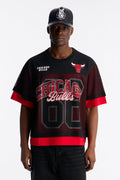 Bulls Lay Up Jersey Mesh Top - Black