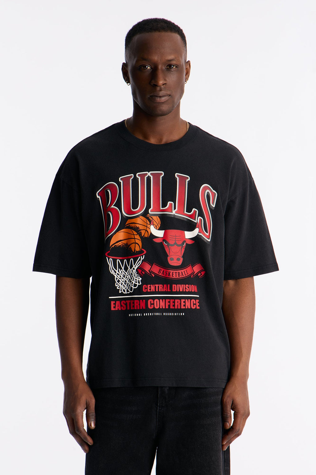 Bulls For The City Short Sleeve Tee - Black Wash